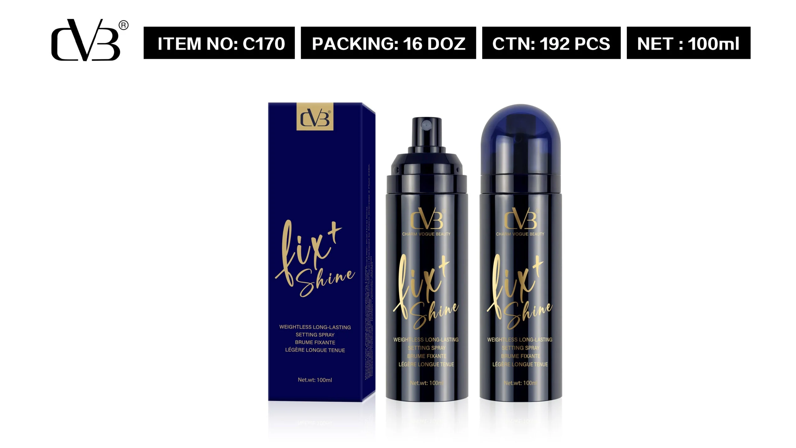 CVB Fix+ Shine weightless long lasting Setting spray - Image 4