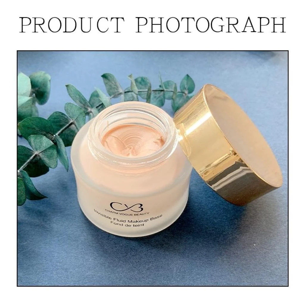CVB Invisible Fluid Makeup Base Oil-Free Foundation 50 ml -  50ml C44 - Image 2