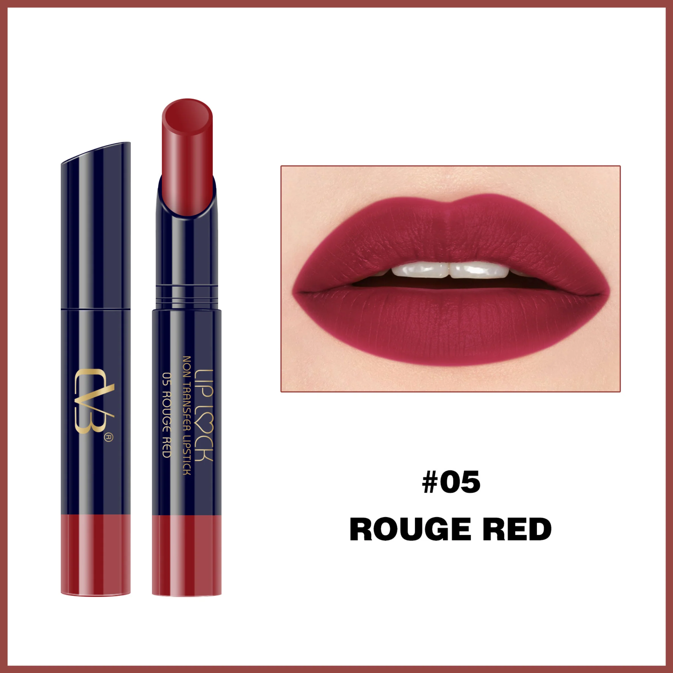 CVB Lip Lock No Transfer Lipstick C63 - Image 6