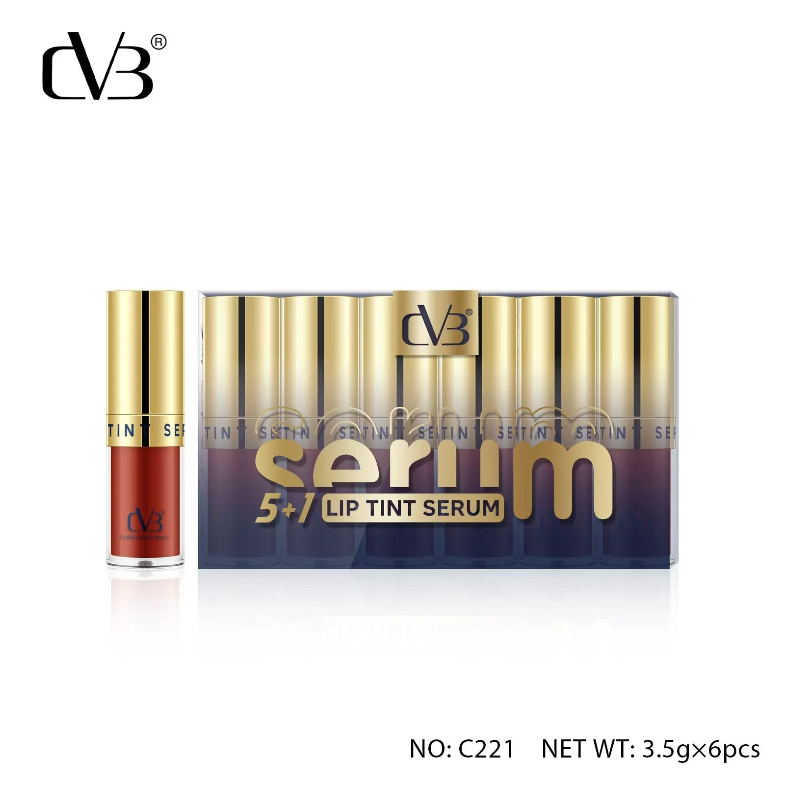 Cvb Lip Tint Serum Long-Lasting  And moisturizing Lip Color  C221 - Image 3