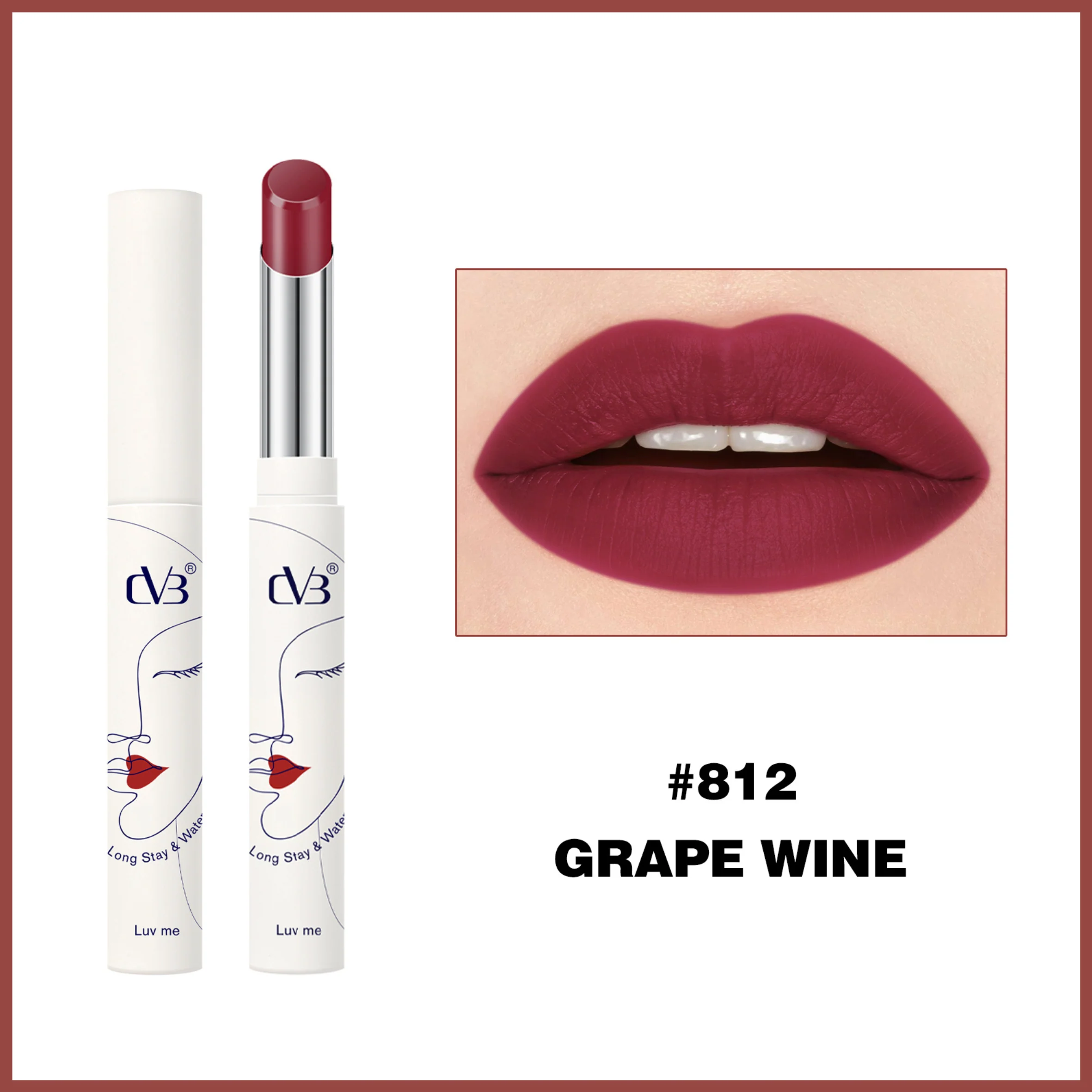CVB Luv Me Non Transfer Matte Lipstick Long  stay & Waterproof - Image 12