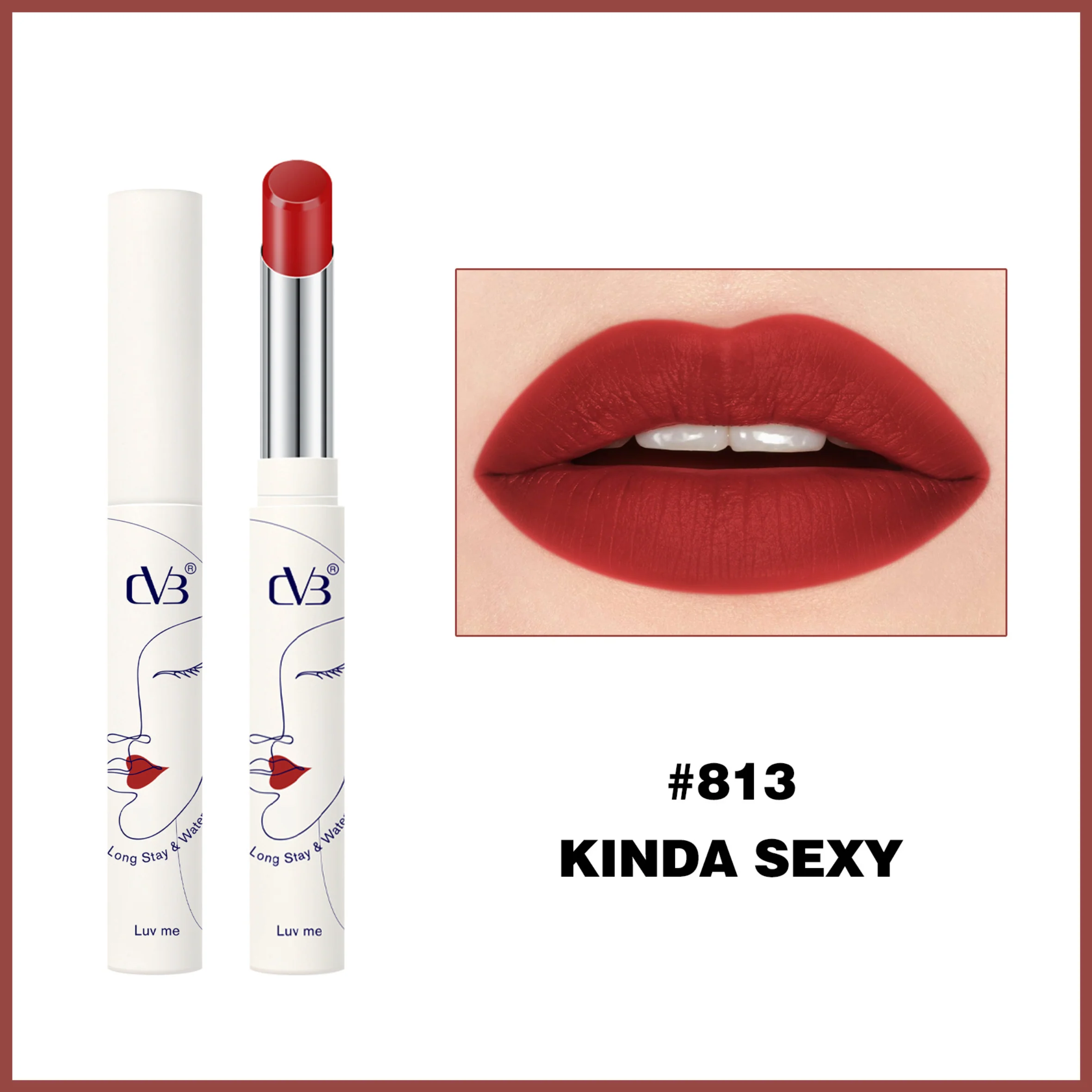 CVB Luv Me Non Transfer Matte Lipstick Long  stay & Waterproof - Image 13