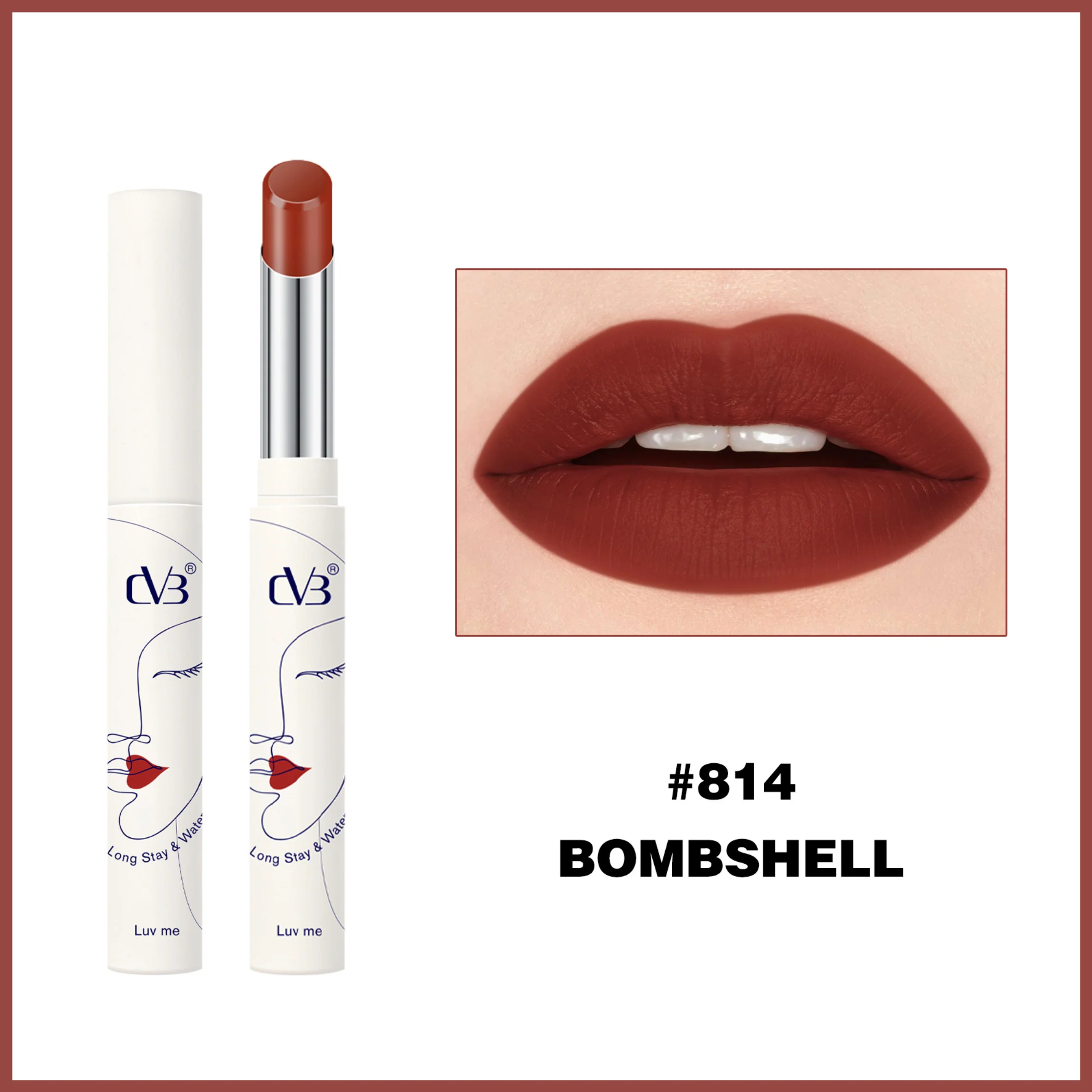 CVB Luv Me Non Transfer Matte Lipstick Long  stay & Waterproof - Image 14