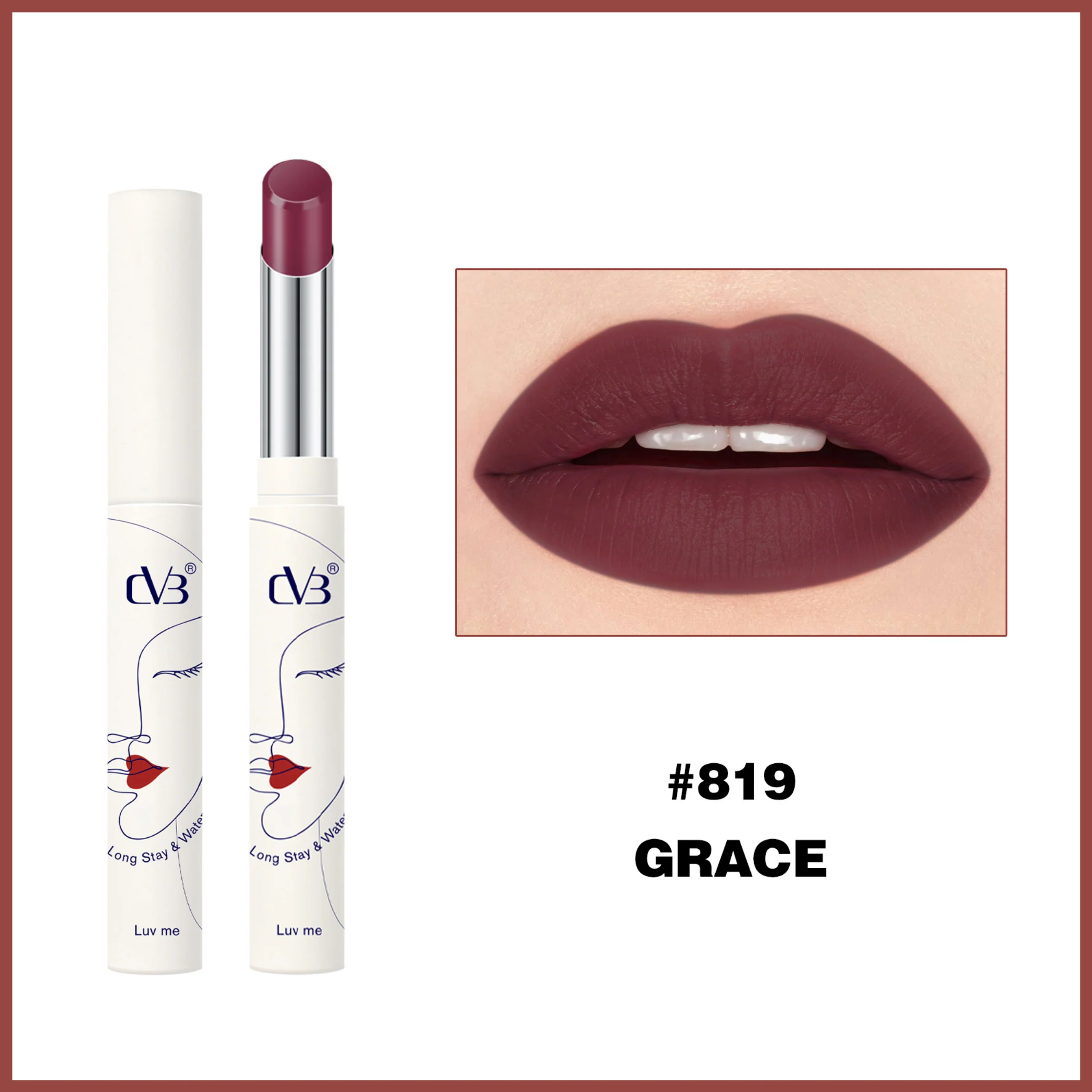 CVB Luv Me Non Transfer Matte Lipstick Long  stay & Waterproof - Image 19
