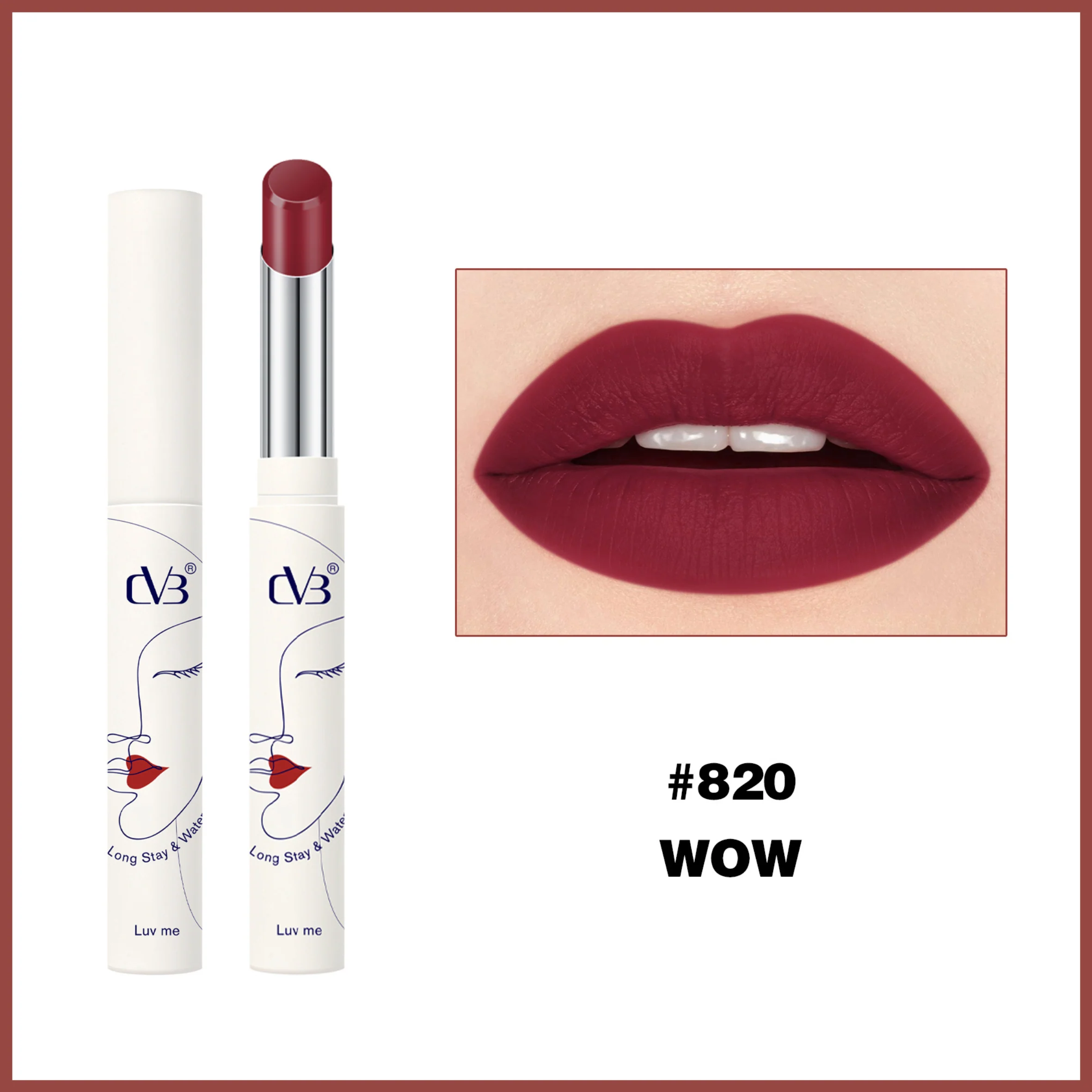 CVB Luv Me Non Transfer Matte Lipstick Long  stay & Waterproof - Image 20