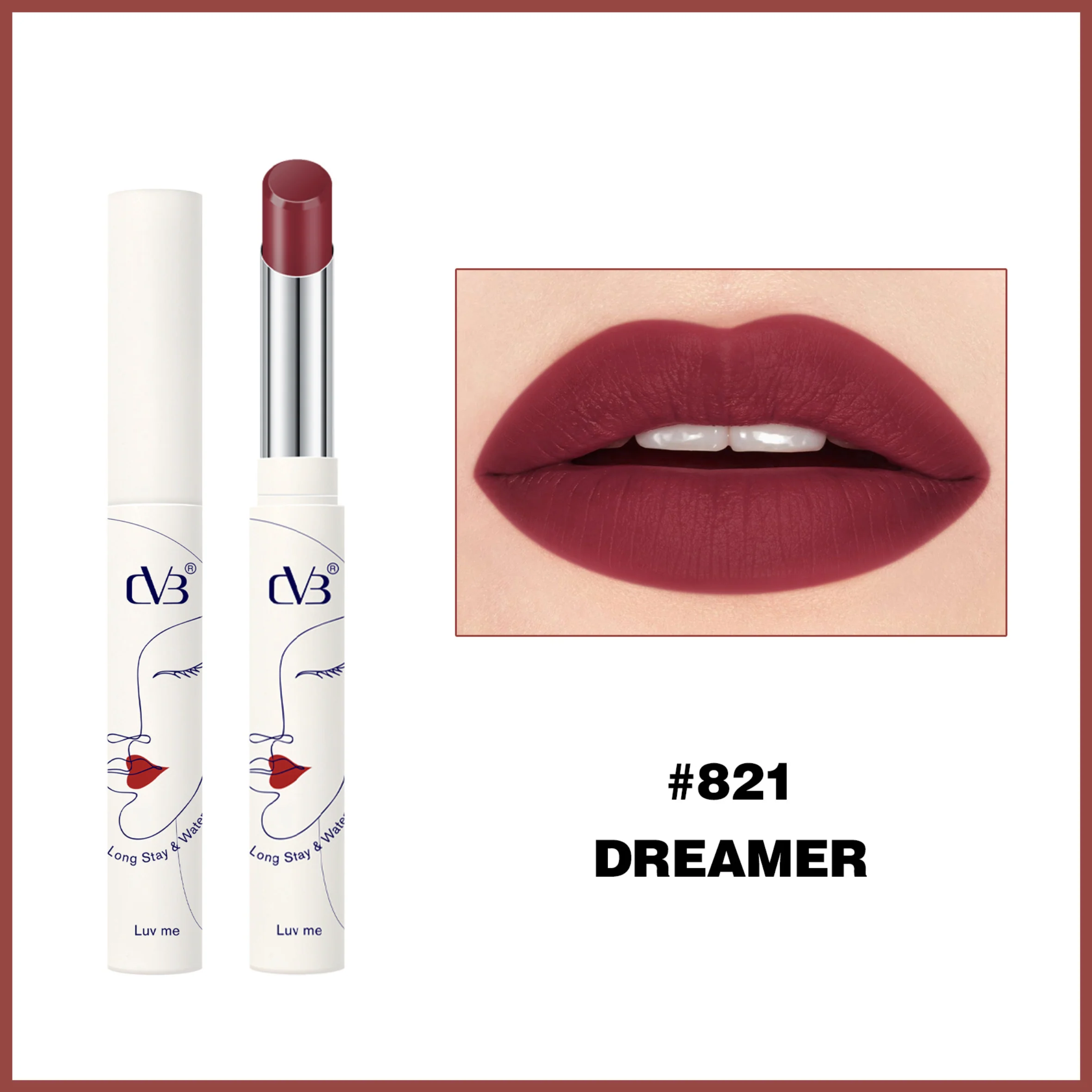 CVB Luv Me Non Transfer Matte Lipstick Long  stay & Waterproof - Image 21