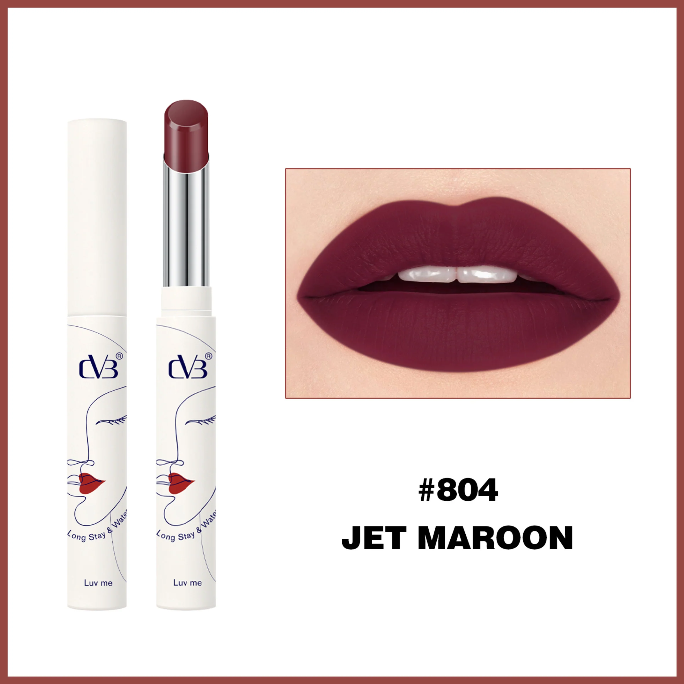 CVB Luv Me Non Transfer Matte Lipstick Long  stay & Waterproof - Image 4
