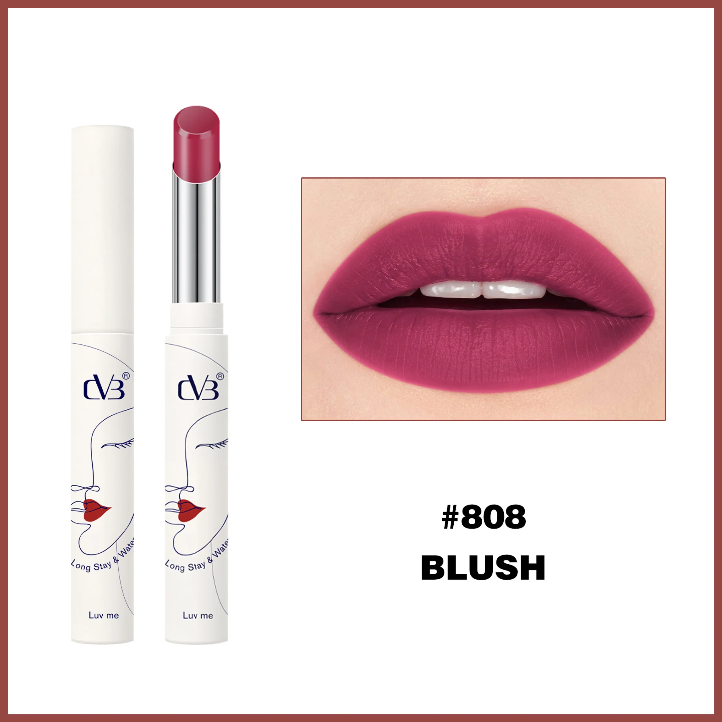 CVB Luv Me Non Transfer Matte Lipstick Long  stay & Waterproof - Image 8