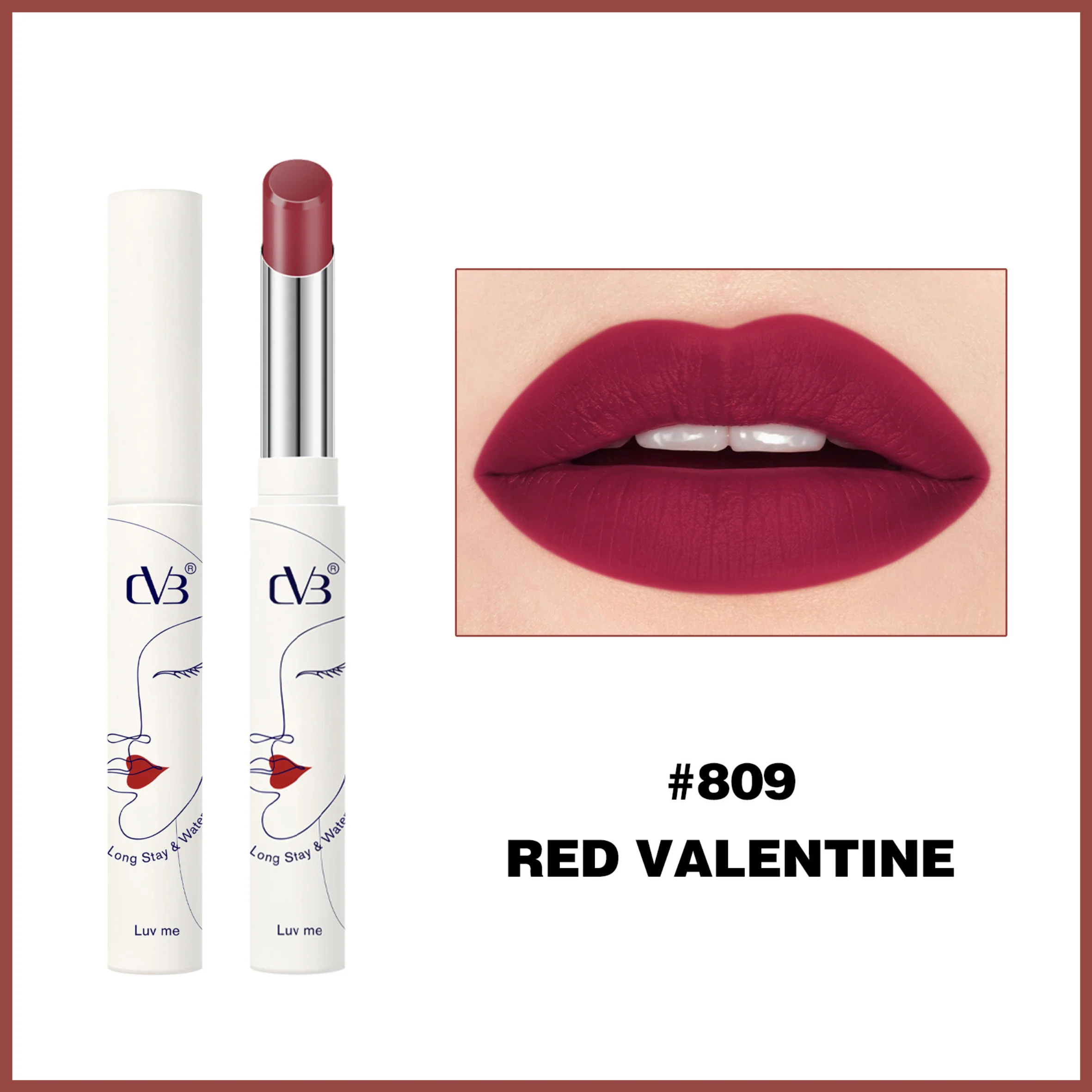 CVB Luv Me Non Transfer Matte Lipstick Long  stay & Waterproof - Image 9