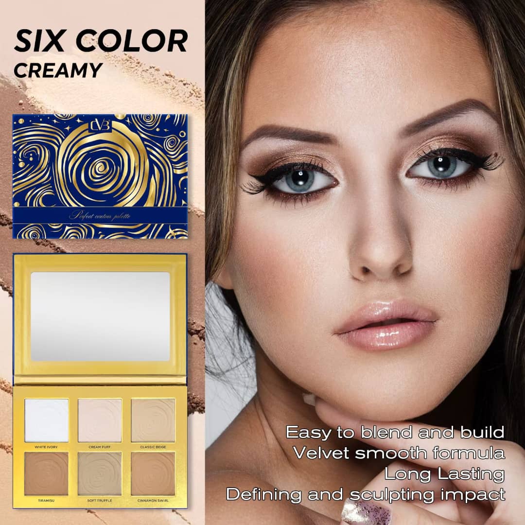 Cvb Perfect Contour Palette  Velvet Smooth Formula , Easy To blend & Build Defining & Sculpting Impact Long Lasting C218 - Image 3