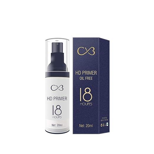 CVB PT202 HD Primer Oil-Free Pore Minimizing Face Makeup Base for Long Lasting 18 Hours