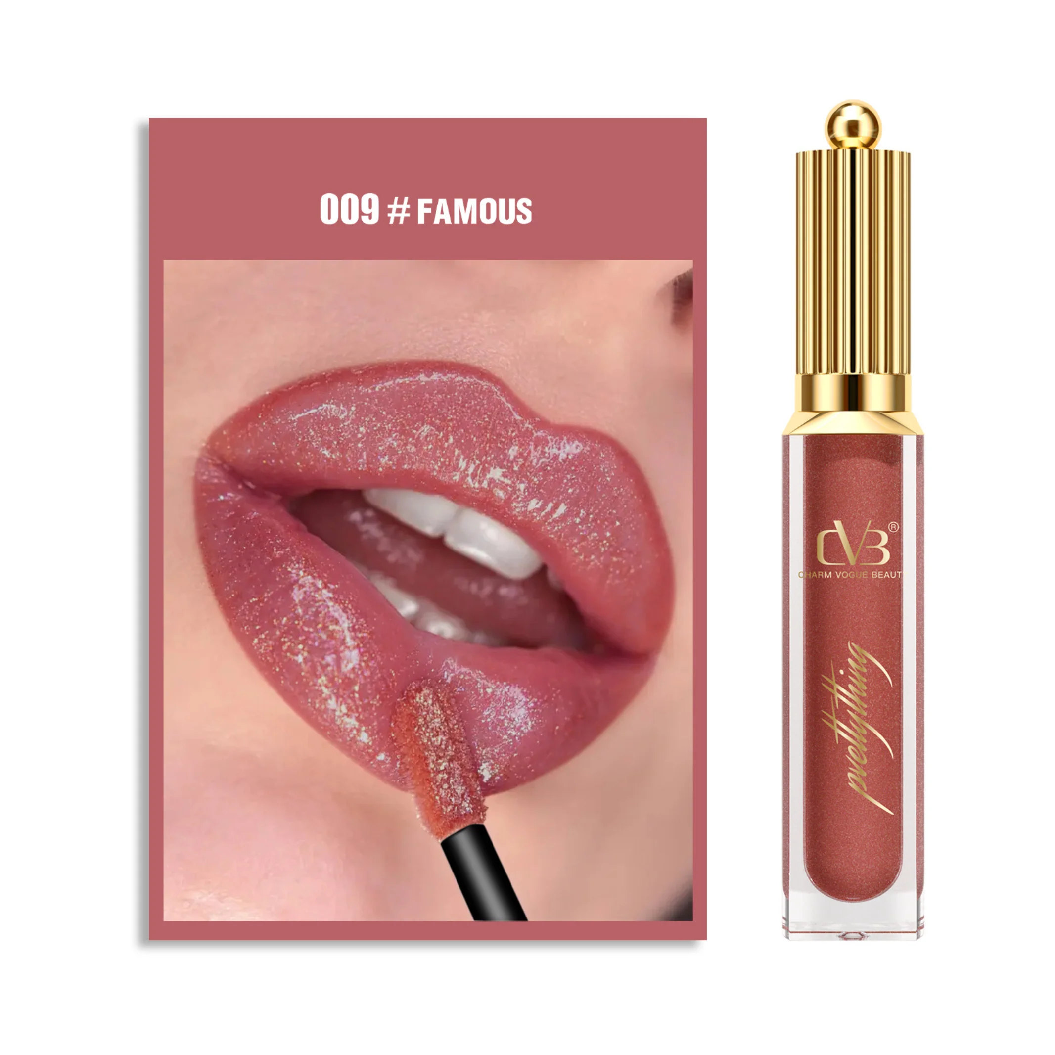 CVB SHIMMER BOMB LIPGLOSS WITH VITAMIN E SUPER SOFT PIGMENT C-158 - Image 12