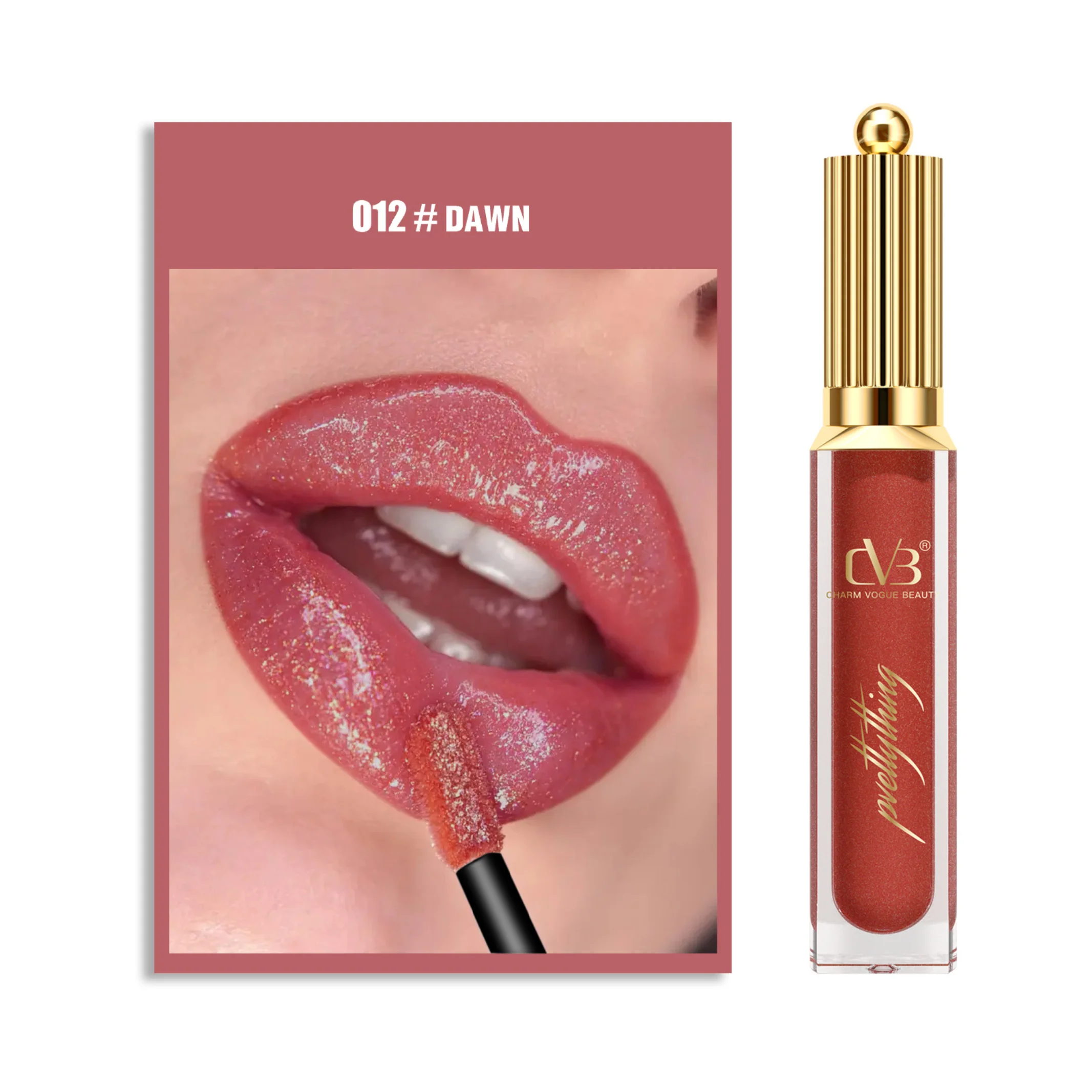 CVB SHIMMER BOMB LIPGLOSS WITH VITAMIN E SUPER SOFT PIGMENT C-158 - Image 15