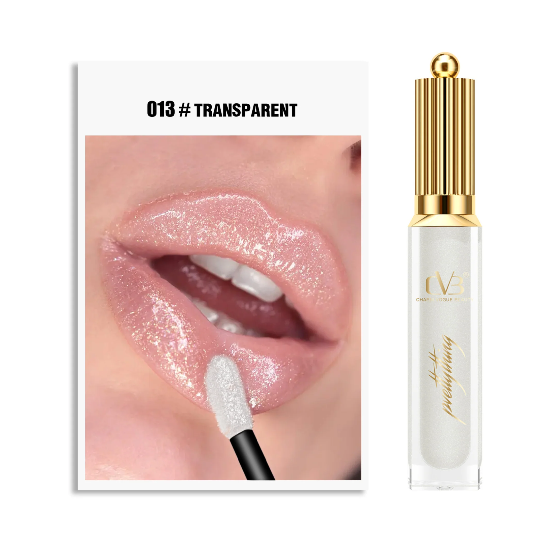 CVB SHIMMER BOMB LIPGLOSS WITH VITAMIN E SUPER SOFT PIGMENT C-158 - Image 16