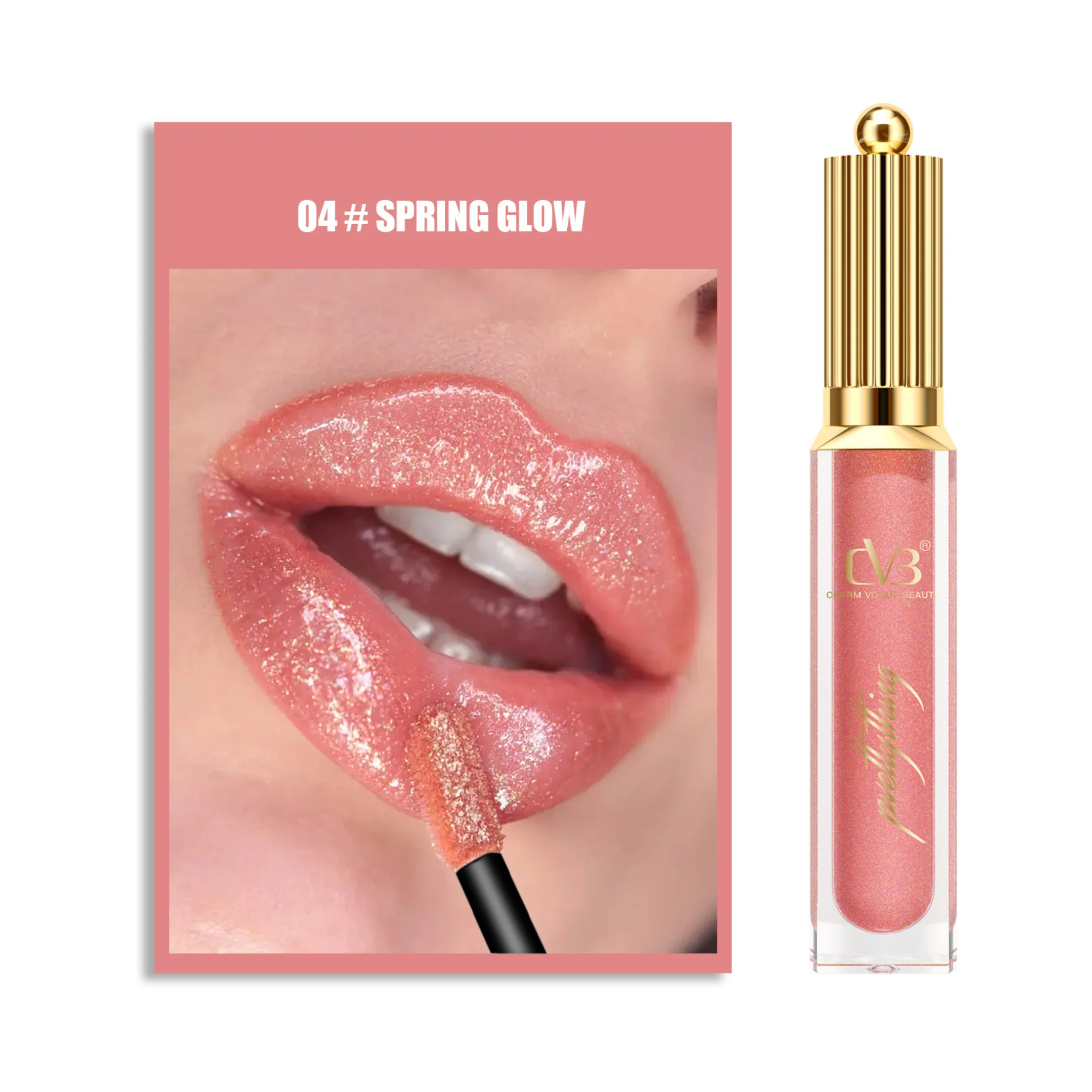 CVB SHIMMER BOMB LIPGLOSS WITH VITAMIN E SUPER SOFT PIGMENT C-158 - Image 6