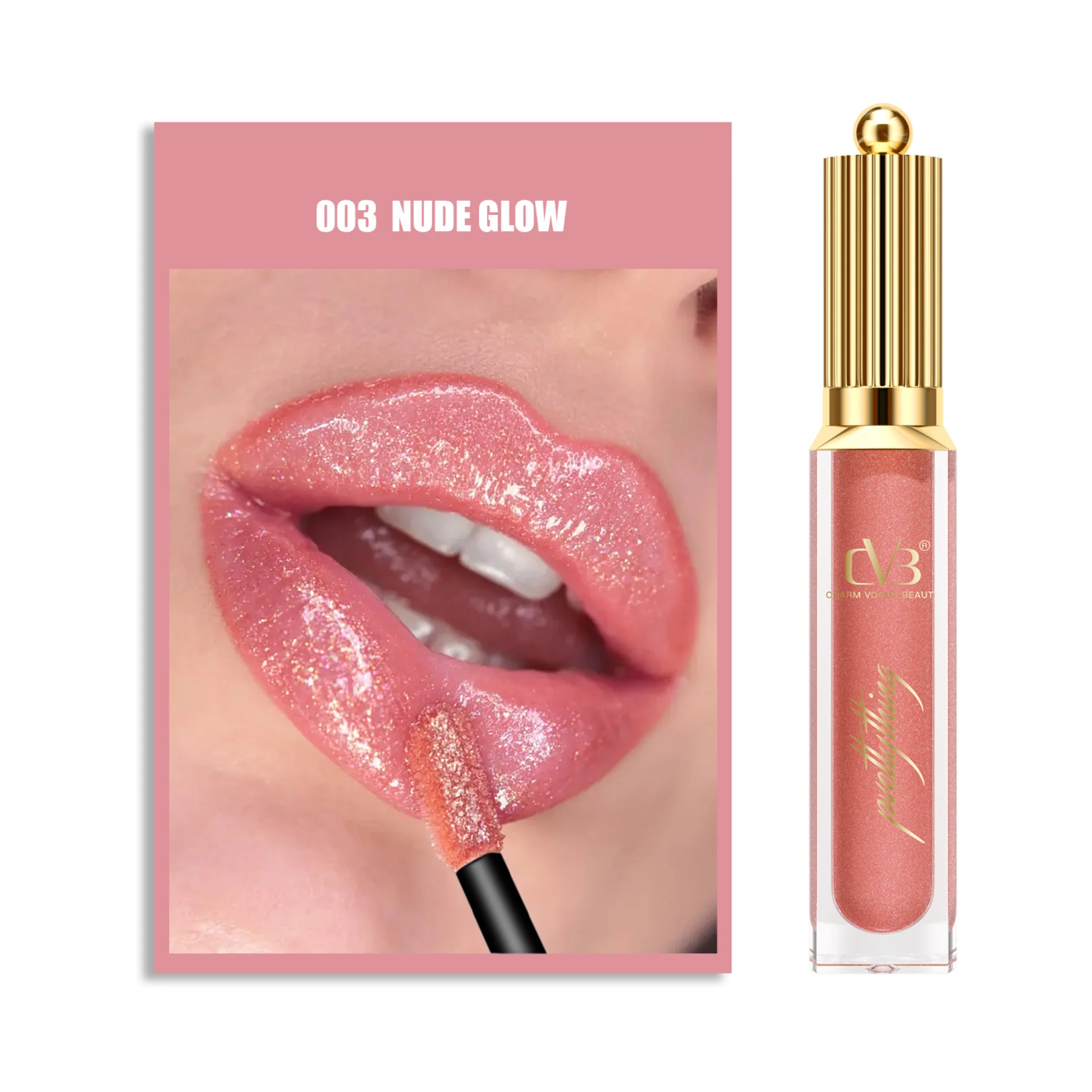 CVB SHIMMER BOMB LIPGLOSS WITH VITAMIN E SUPER SOFT PIGMENT C-158 - Image 7