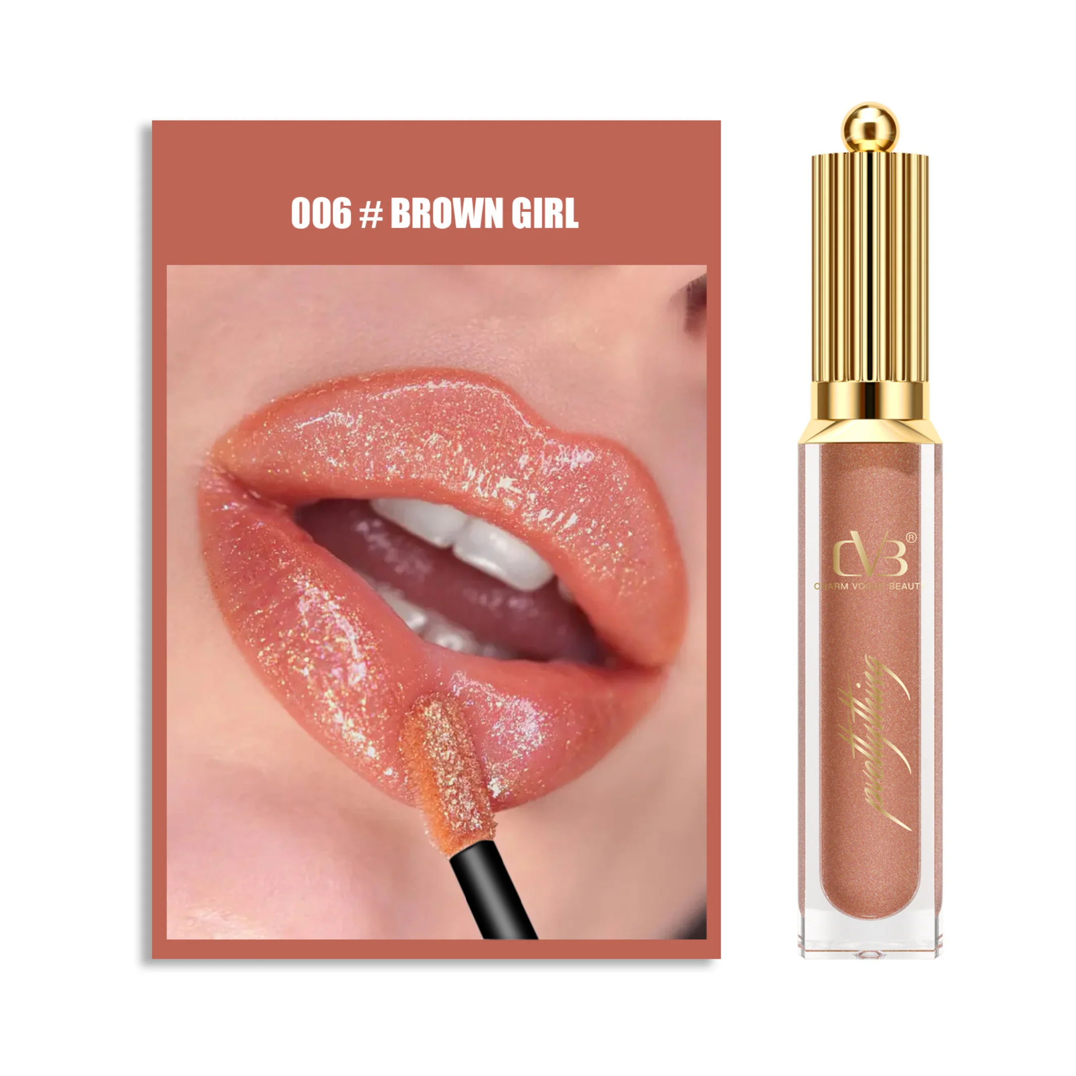 CVB SHIMMER BOMB LIPGLOSS WITH VITAMIN E SUPER SOFT PIGMENT C-158 - Image 8