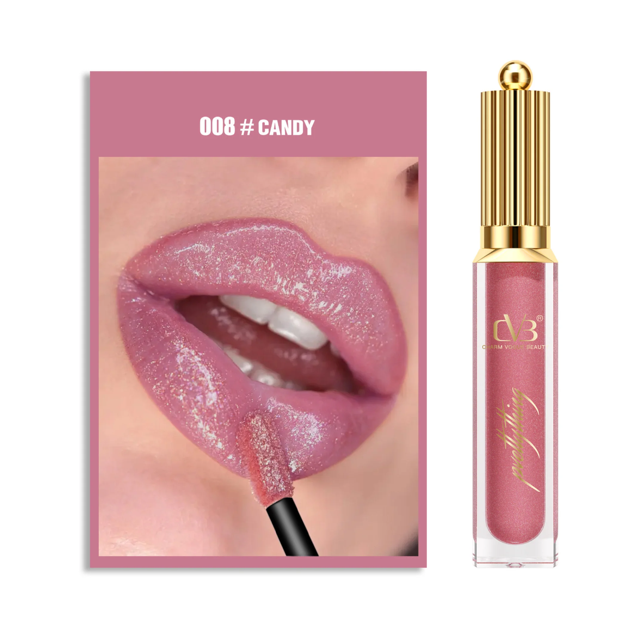 CVB SHIMMER BOMB LIPGLOSS WITH VITAMIN E SUPER SOFT PIGMENT C-158 - Image 9