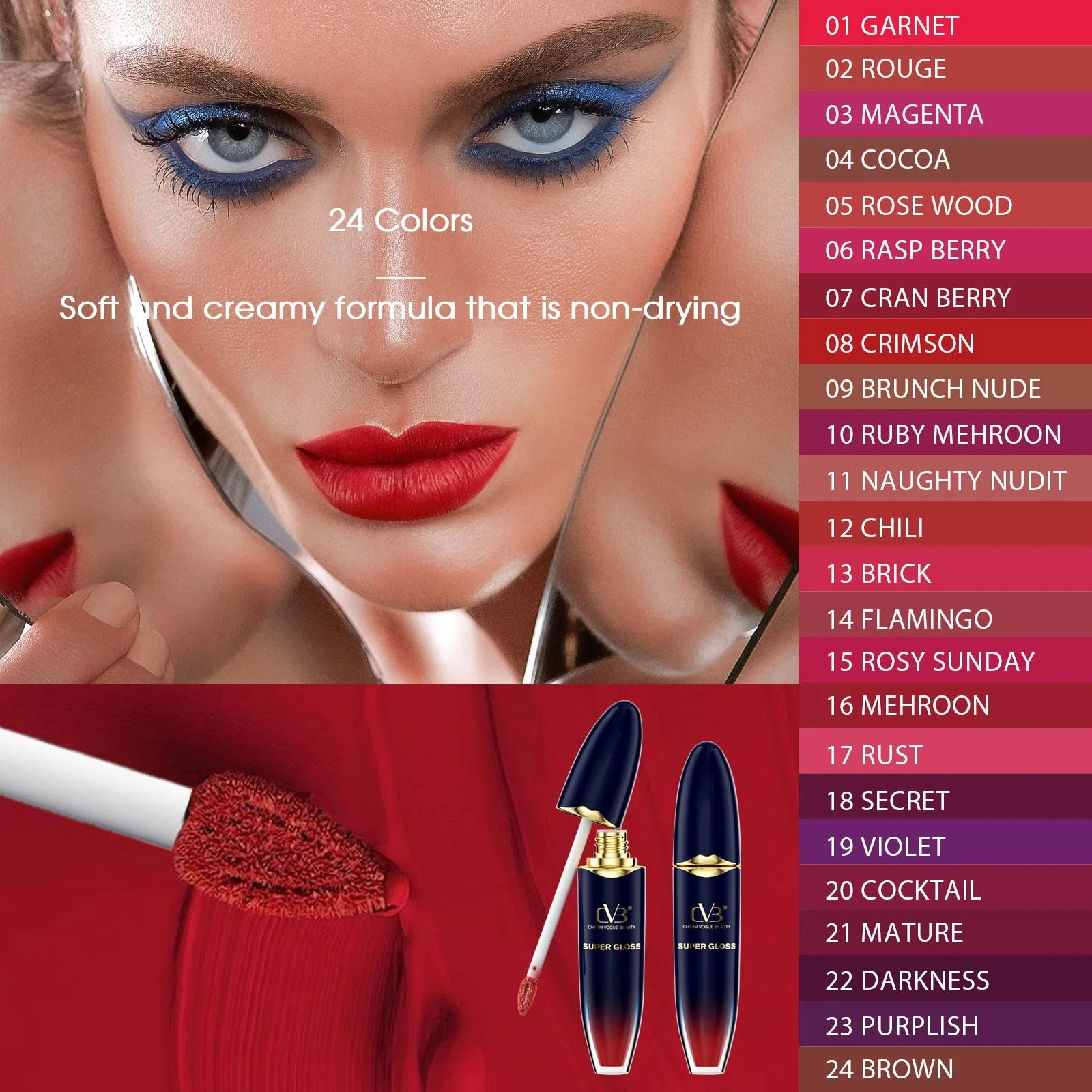 CVB  Silk Matte Super Gloss  Non Transfer  6ml C185 - Image 2