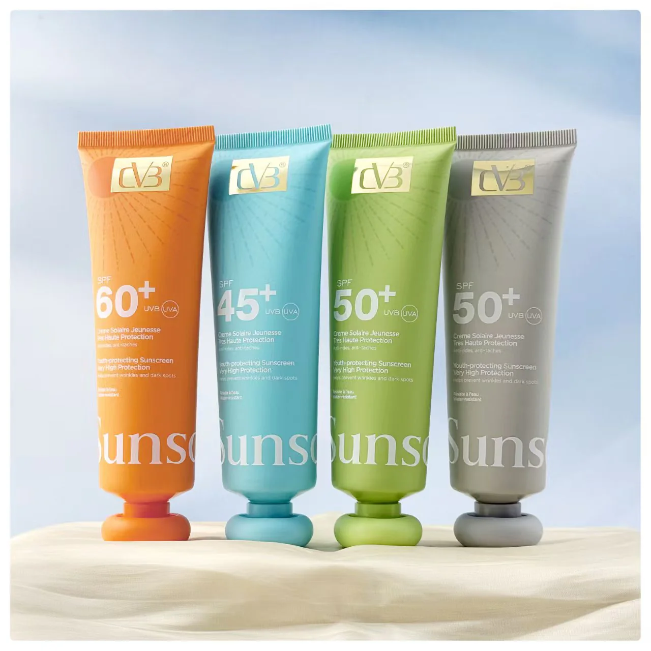 Cvb Sunscreen SPF S0+++ UVB UVA Youth-protecting sunscreen very protection wrinkles and Dark Spots c-240C - Image 3