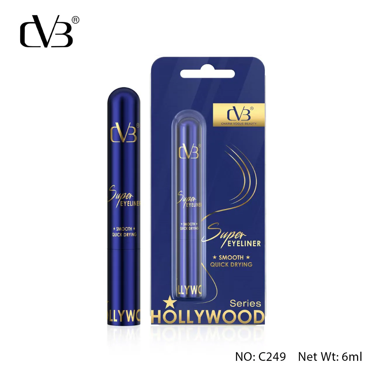 CVB SUPER EYELINER SMOOTH QUICK DRYING SERIES HOLLYWOOD C249