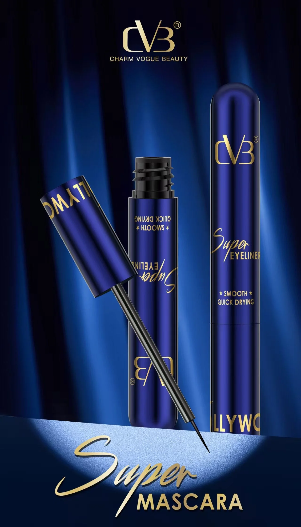CVB SUPER EYELINER SMOOTH QUICK DRYING SERIES HOLLYWOOD C249 - Image 2