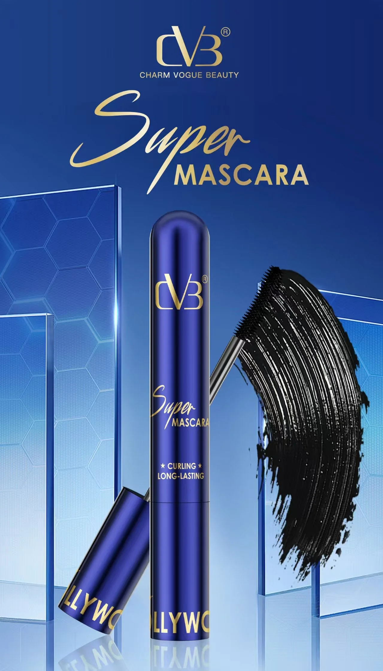 CVB SUPER MASCARA CURLING LONG-LASTING SERIES HOLLYWOOD  C248 - Image 2