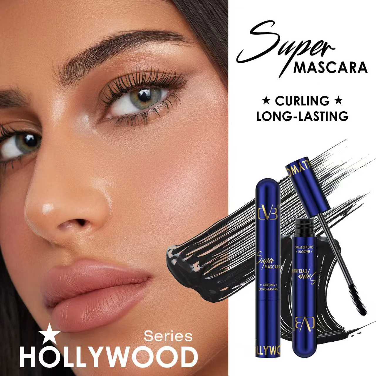 CVB SUPER MASCARA CURLING LONG-LASTING SERIES HOLLYWOOD  C248 - Image 3