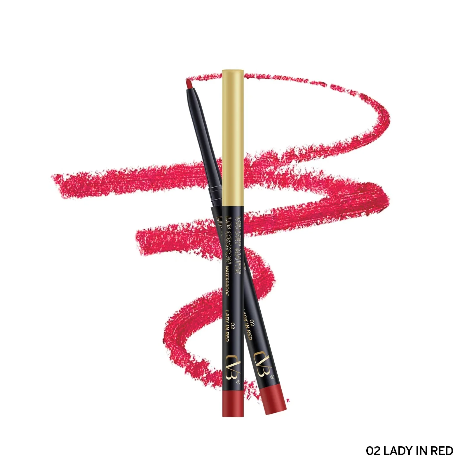 CVB  Velvet Matte Lip Crayon Wateroroof Color Contour  C189 - Image 6