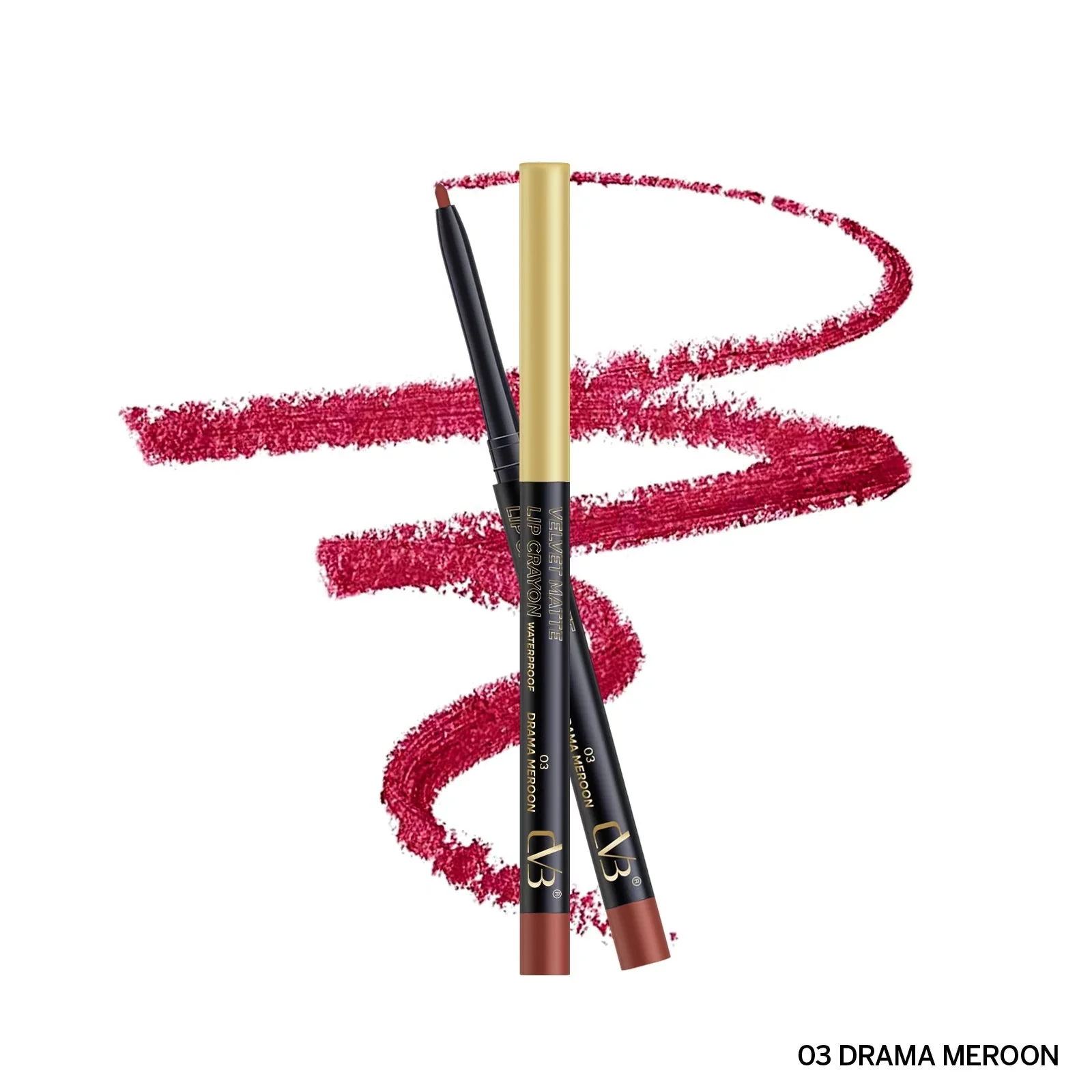 CVB  Velvet Matte Lip Crayon Wateroroof Color Contour  C189 - Image 7