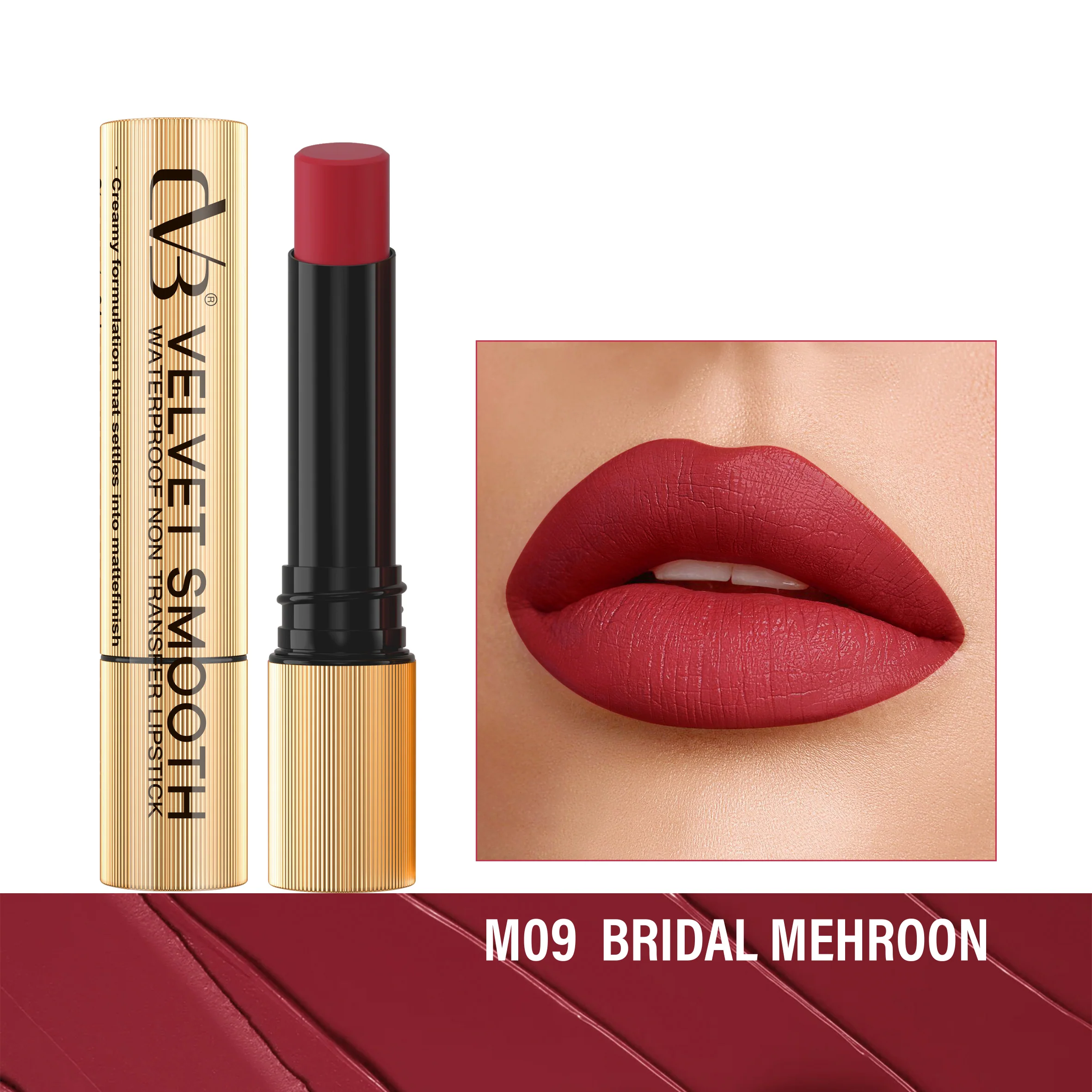 CVB Velvet Smooth Waterproof Non Transfer Lipstick C166 - Image 10