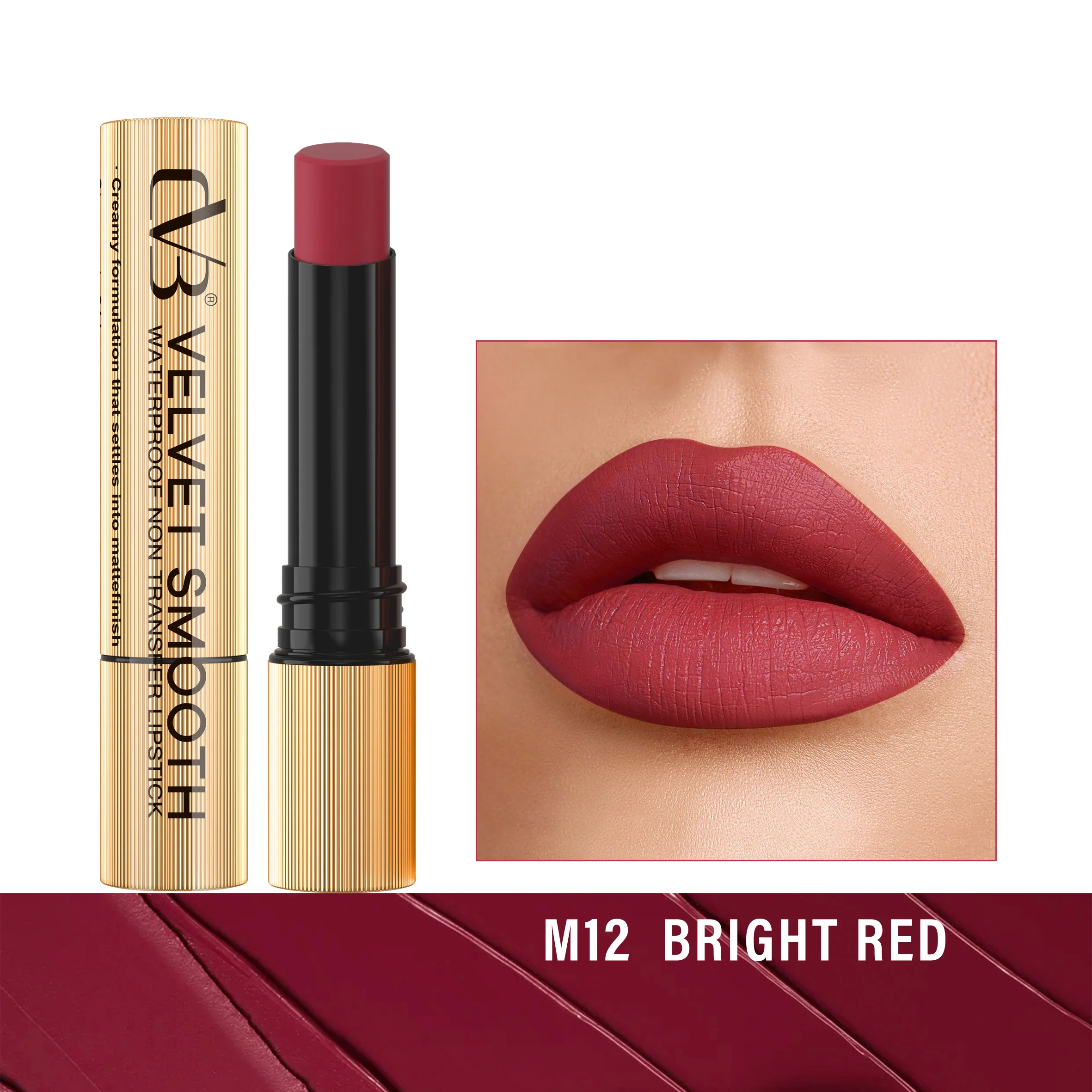 CVB Velvet Smooth Waterproof Non Transfer Lipstick C166 - Image 13