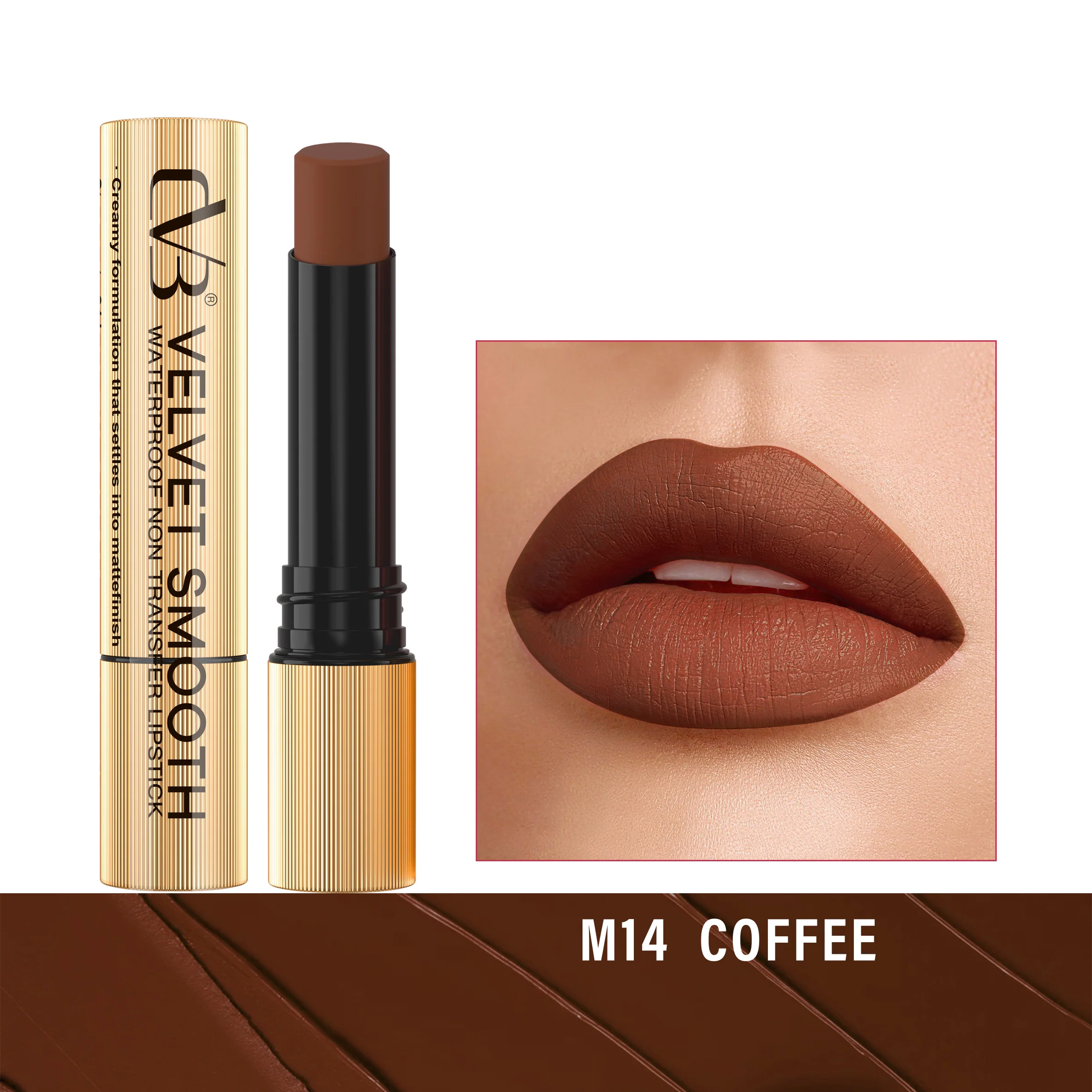 CVB Velvet Smooth Waterproof Non Transfer Lipstick C166 - Image 15