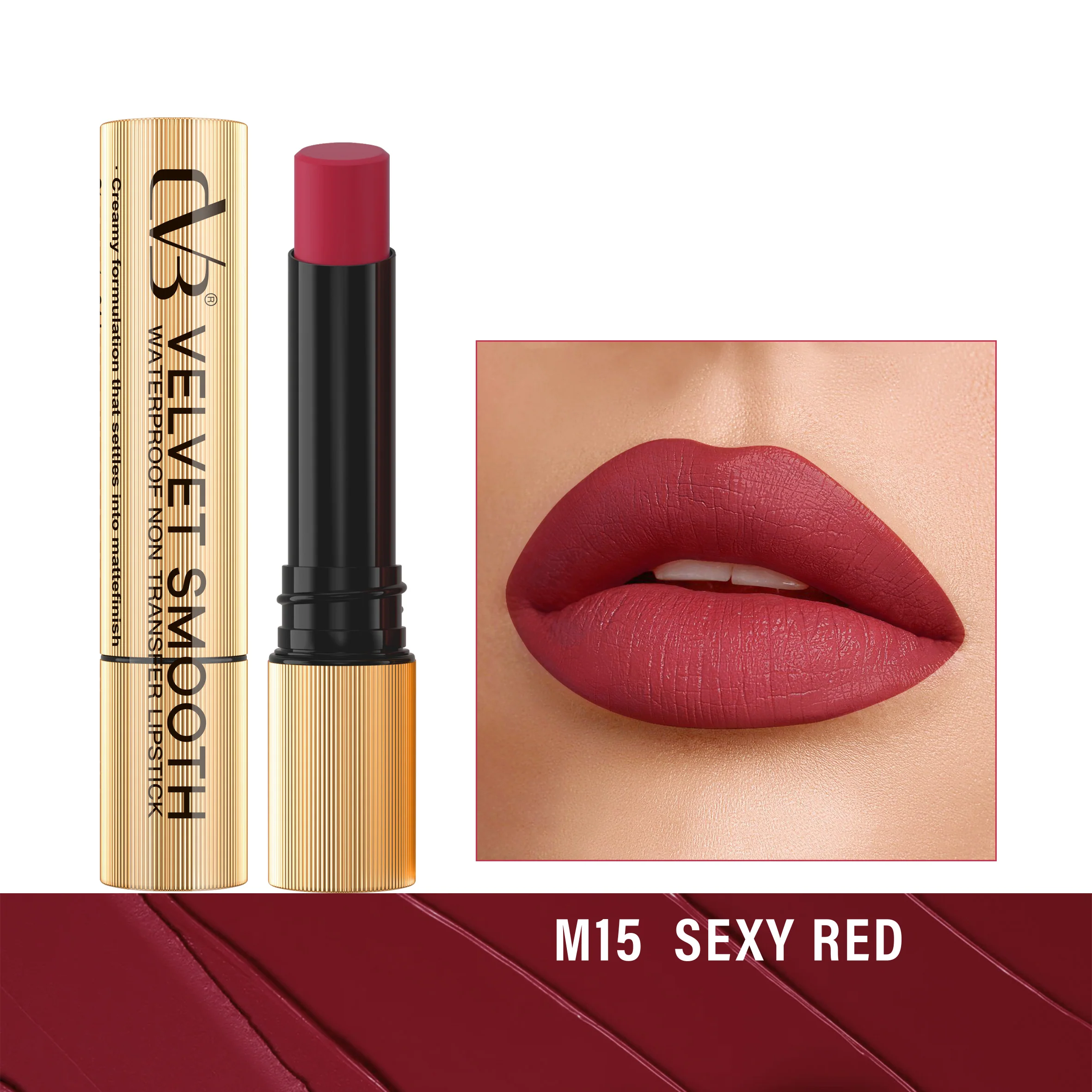 CVB Velvet Smooth Waterproof Non Transfer Lipstick C166 - Image 16