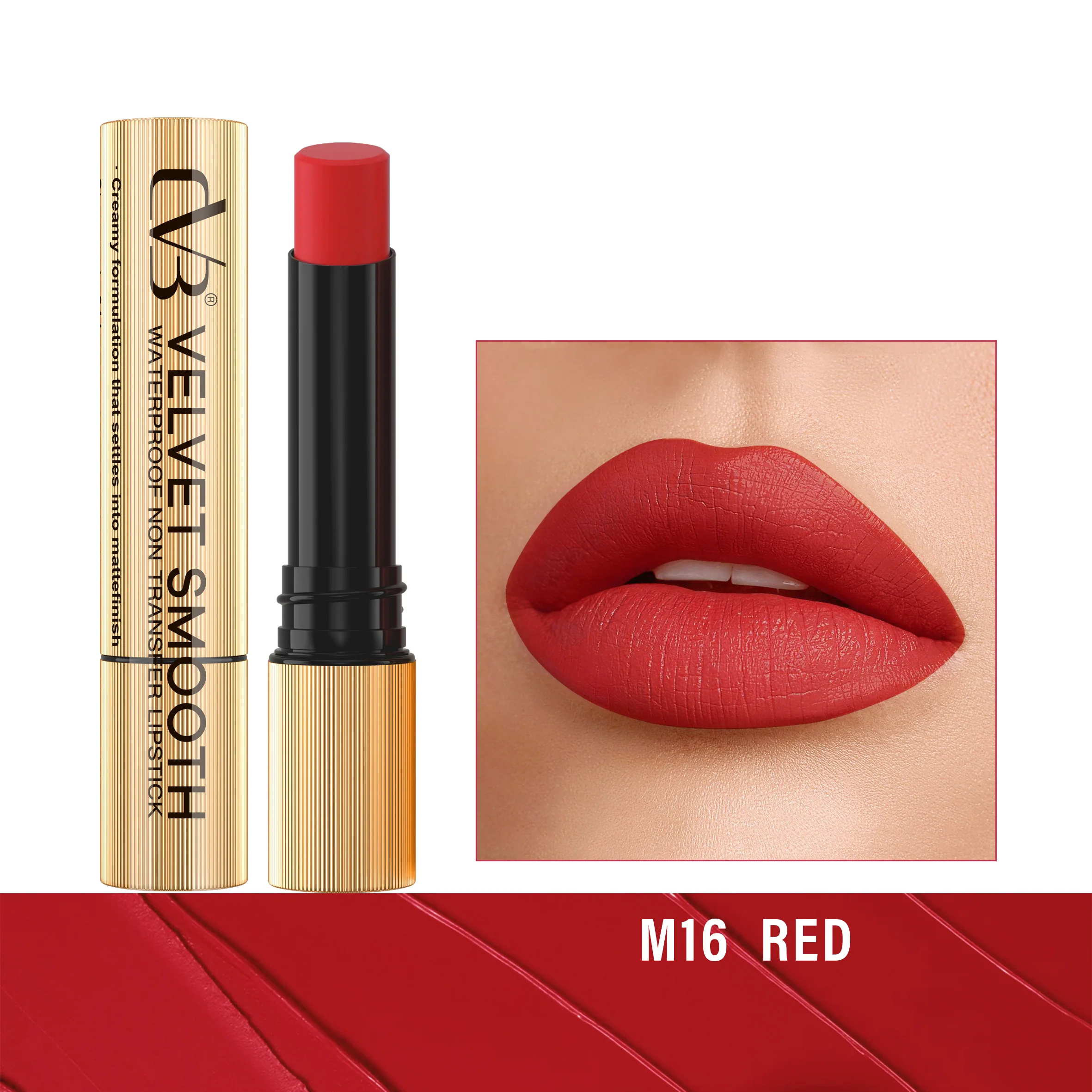 CVB Velvet Smooth Waterproof Non Transfer Lipstick C166 - Image 17