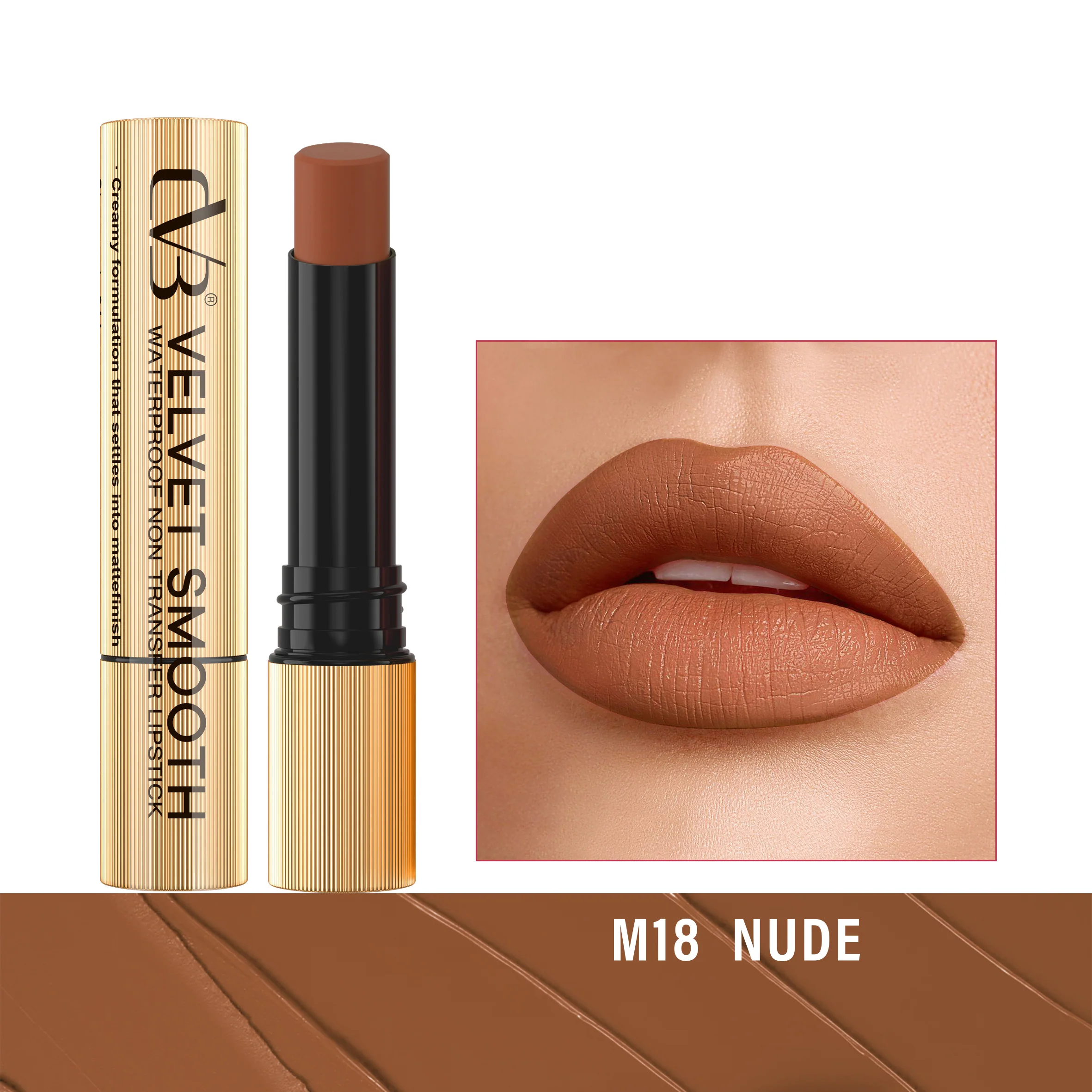 CVB Velvet Smooth Waterproof Non Transfer Lipstick C166 - Image 19