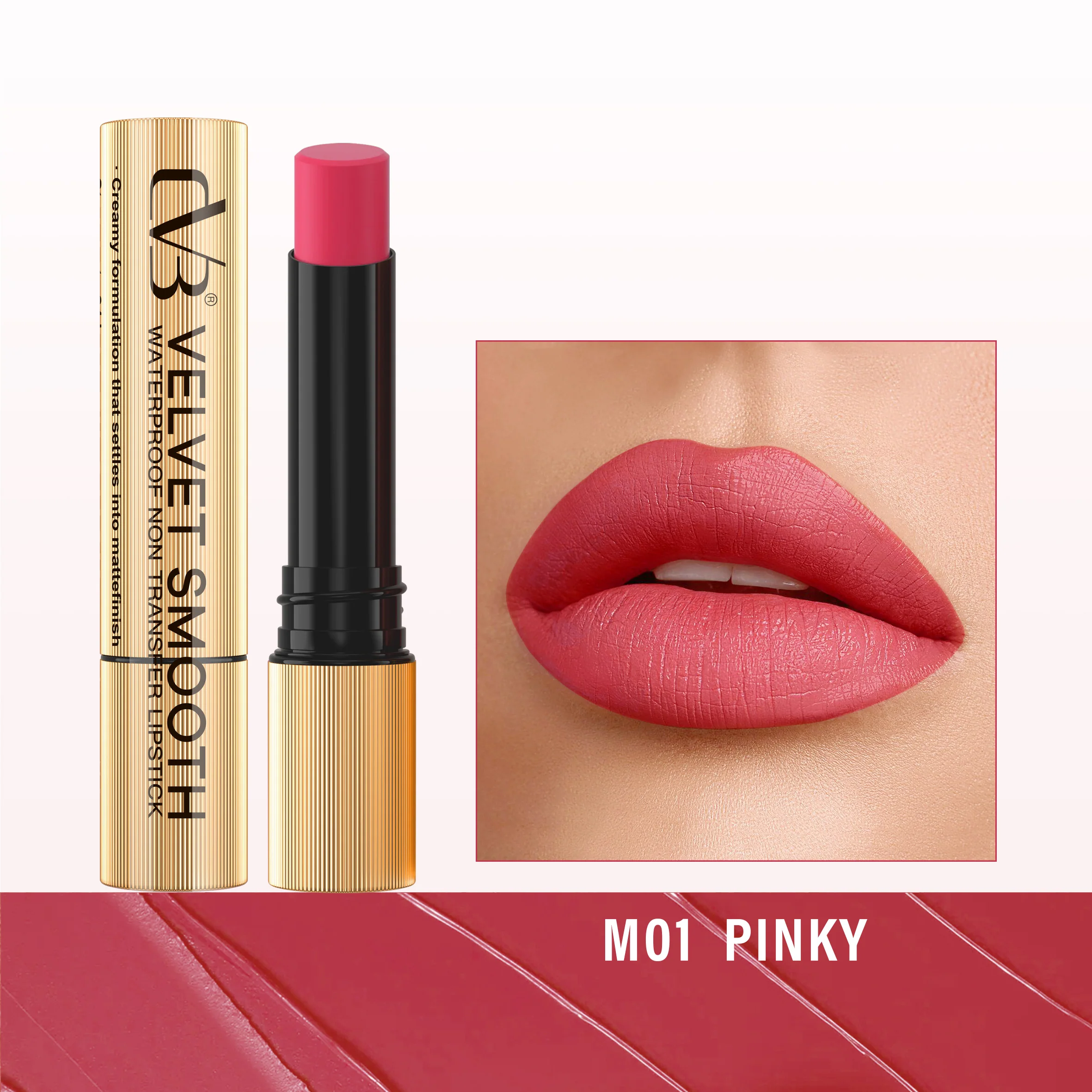 CVB Velvet Smooth Waterproof Non Transfer Lipstick C166 - Image 2