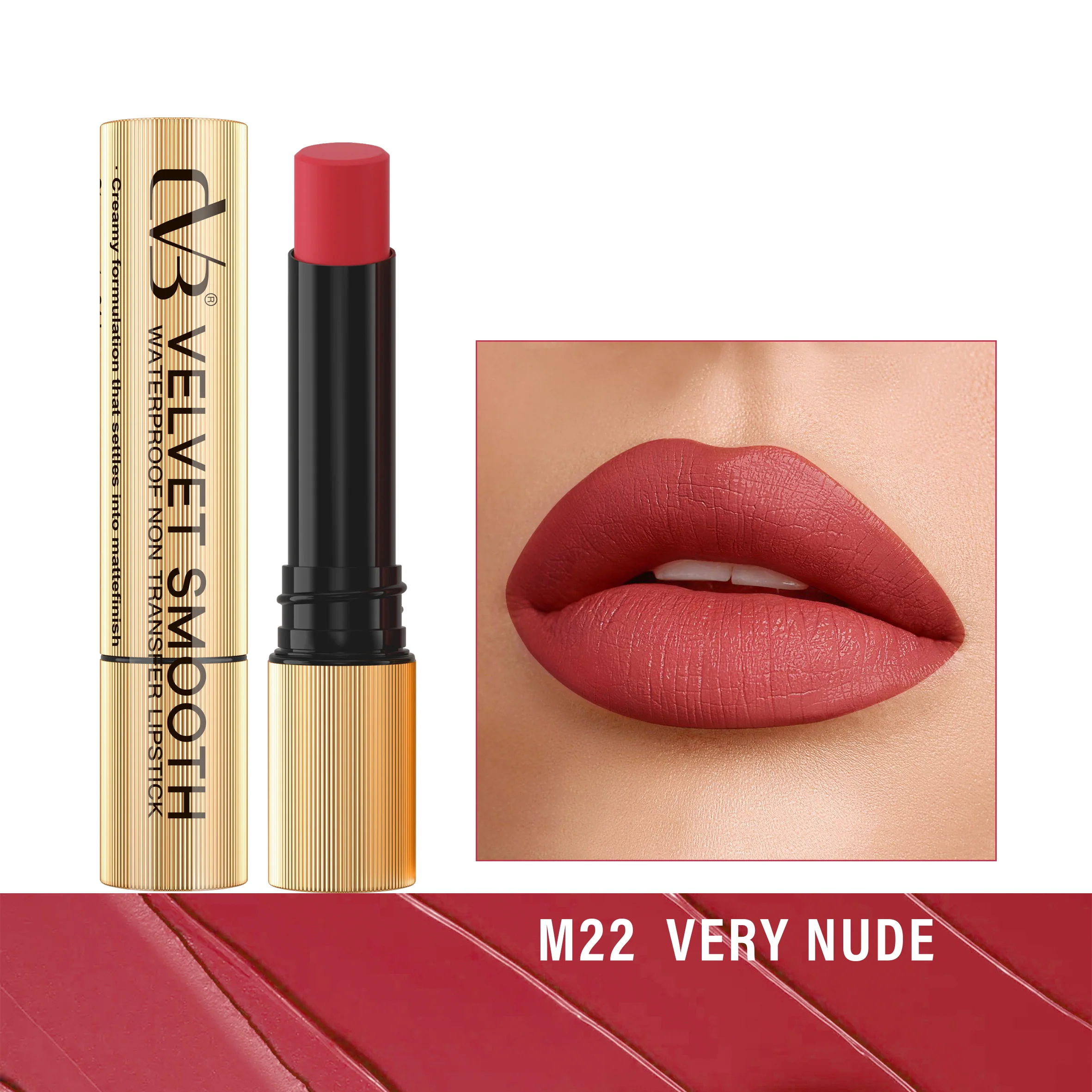 CVB Velvet Smooth Waterproof Non Transfer Lipstick C166 - Image 23
