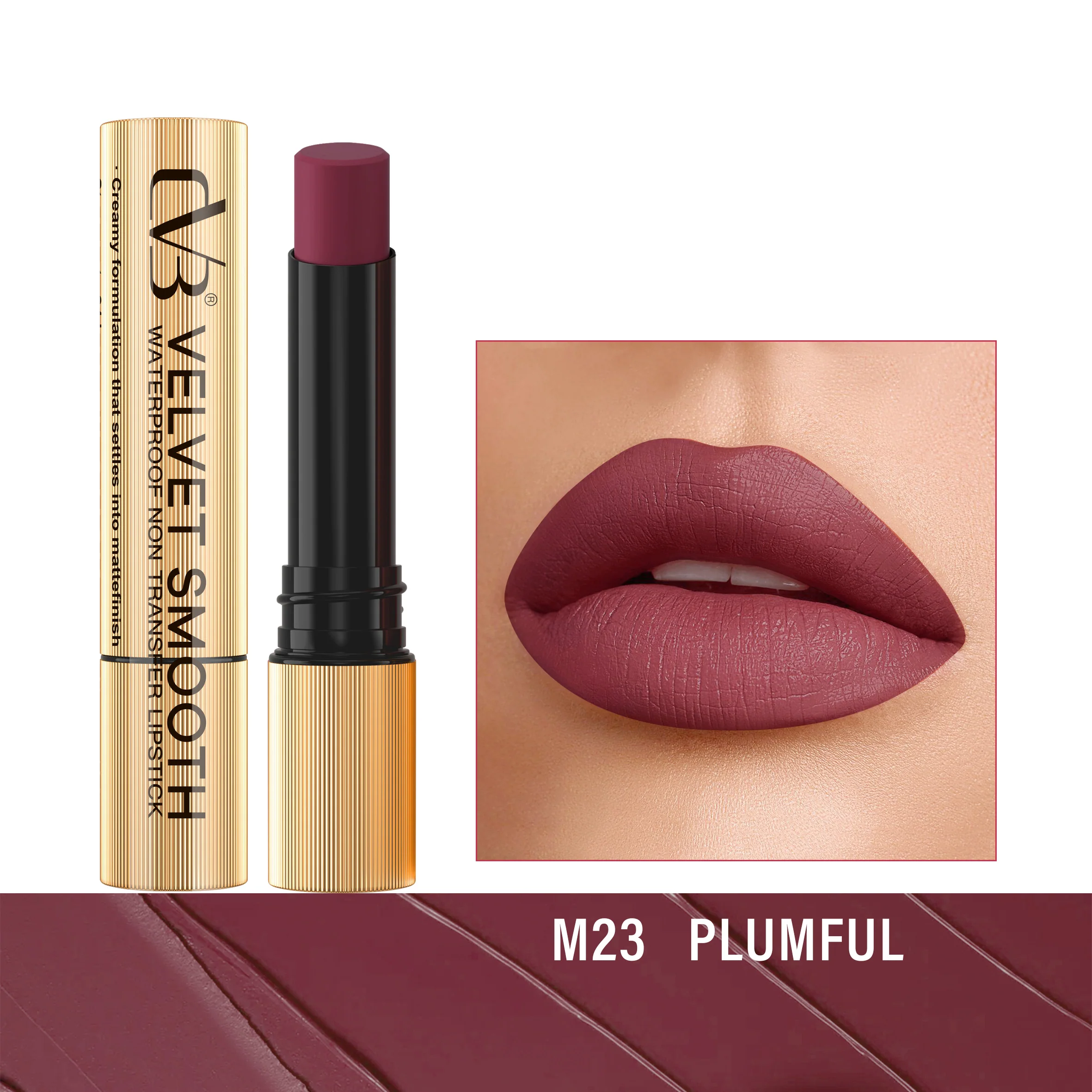 CVB Velvet Smooth Waterproof Non Transfer Lipstick C166 - Image 24