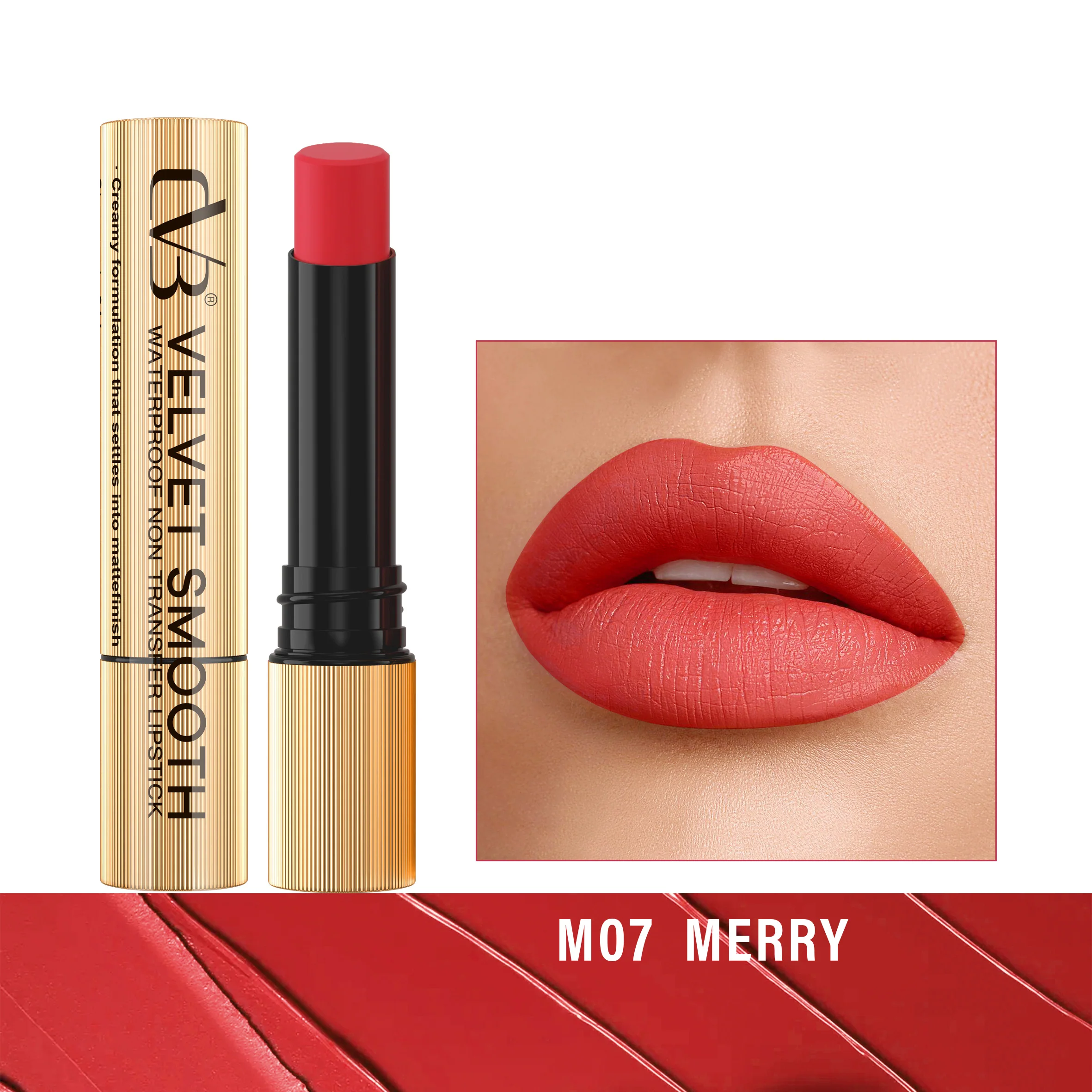 CVB Velvet Smooth Waterproof Non Transfer Lipstick C166 - Image 8