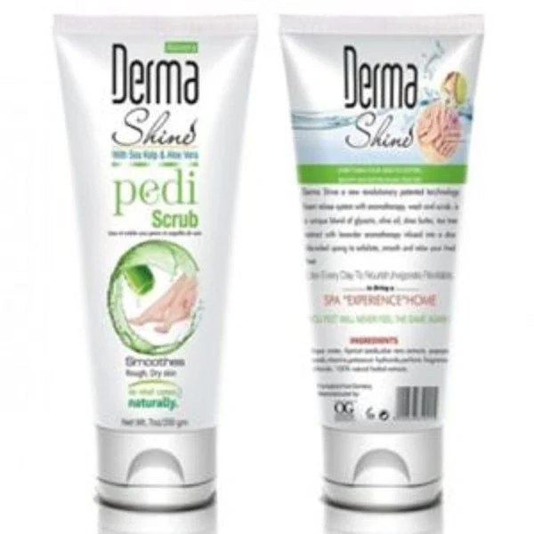 DERMA SHINE PEDI SCRUB WITH SEA KELP &amp; ALOE VERA 200GM