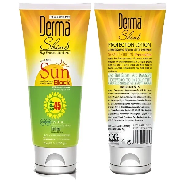 Derma Shine Sun Block SPF 45+ 200gm