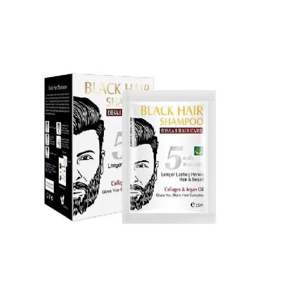 Disaar Black Hair Shampoo For Hair And Beard Long Lasting Henna