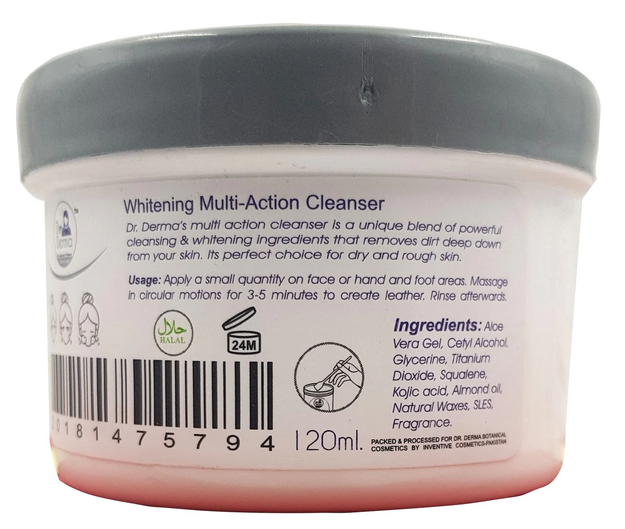 Dr. Derma Whitening Multi-Action Cleanser 120ml - Image 2