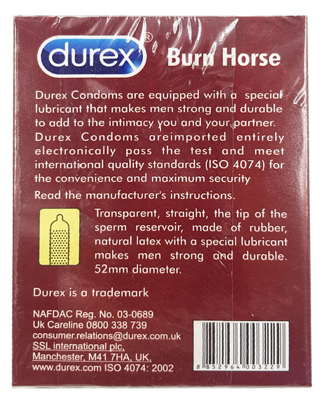 Durex Burn Horse Condoms 12 Pieces - Image 2