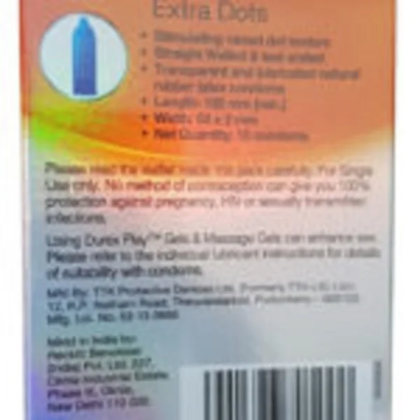 Durex Extra Dots Extra Stimulation 10 Condoms - Image 2