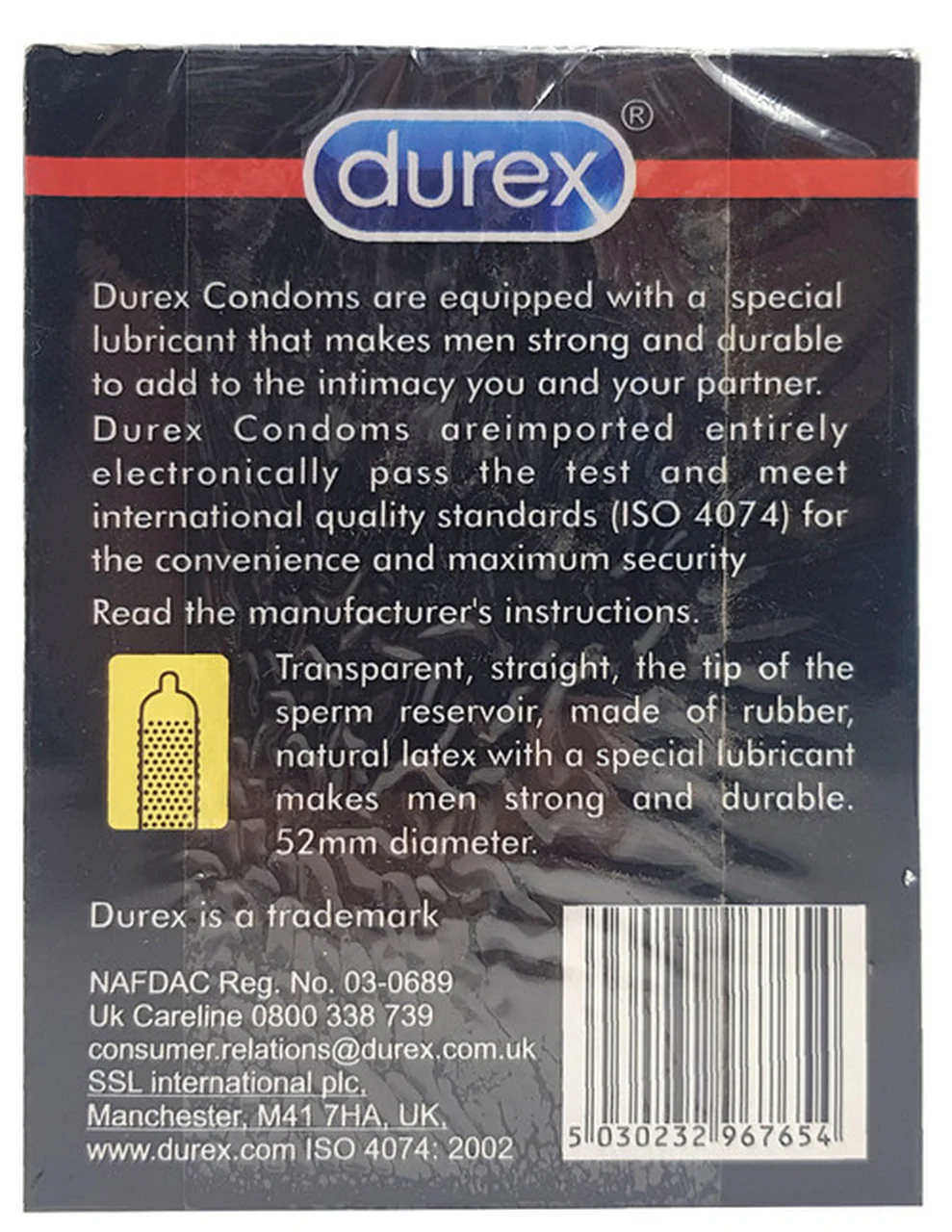 Durex Performax Intense Condoms 12 Pieces (Black) - Image 2