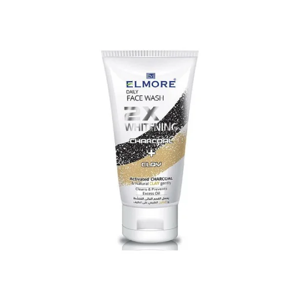 Elmore Charcoal & Clay 2x Whitening Daily Face Wash 150 ML
