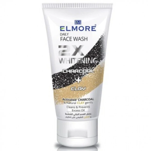 Elmore Charcoal & Clay 2x Whitening Daily Face Wash 100 ML