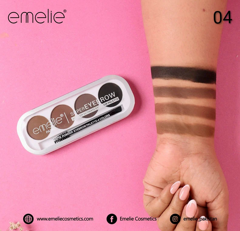 Emelie SuperEyebrow 4 Color Ultimate Eyebrow Palette - Image 5